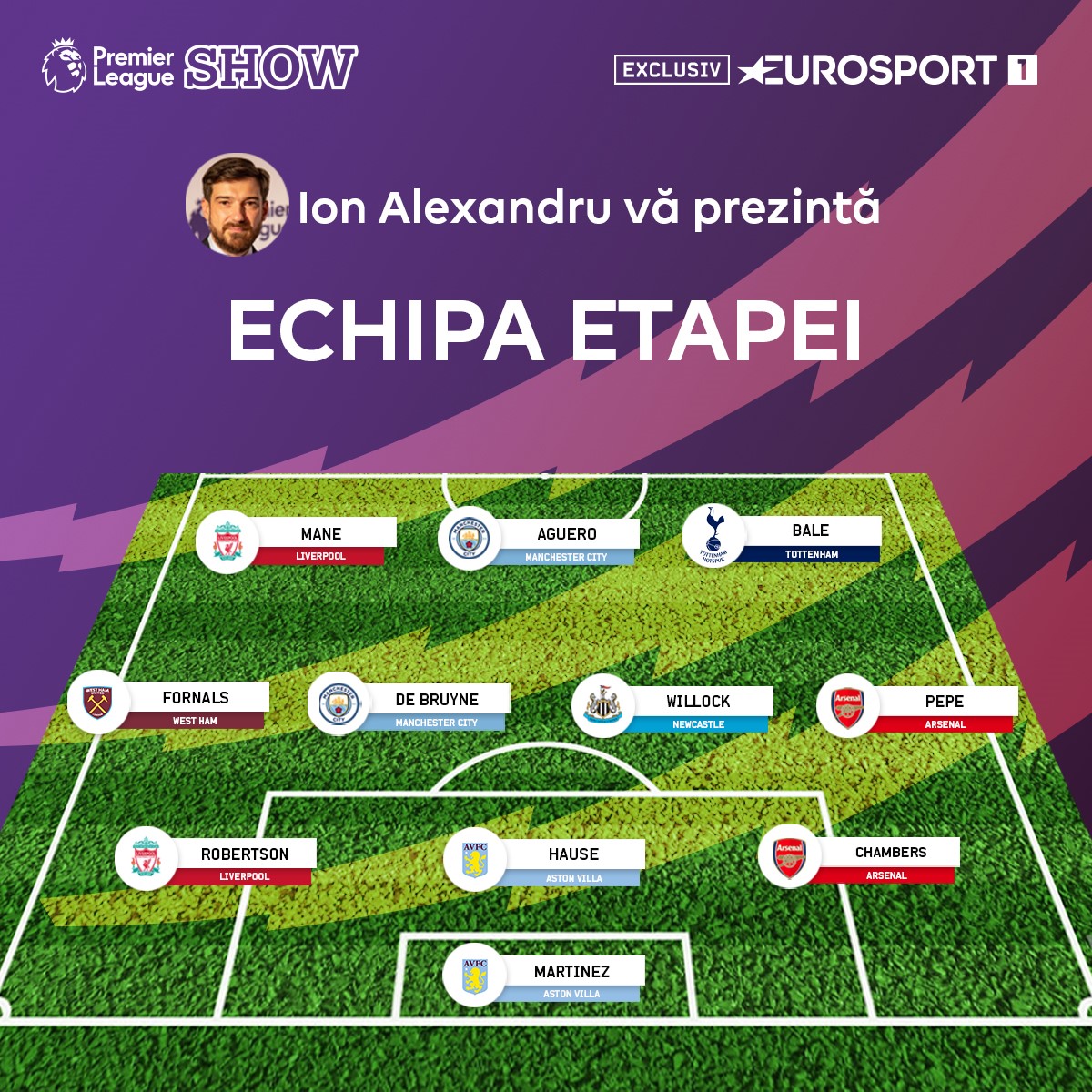 Ion Alexandru vă prezintă echipa etapei a 38-a din Premier League