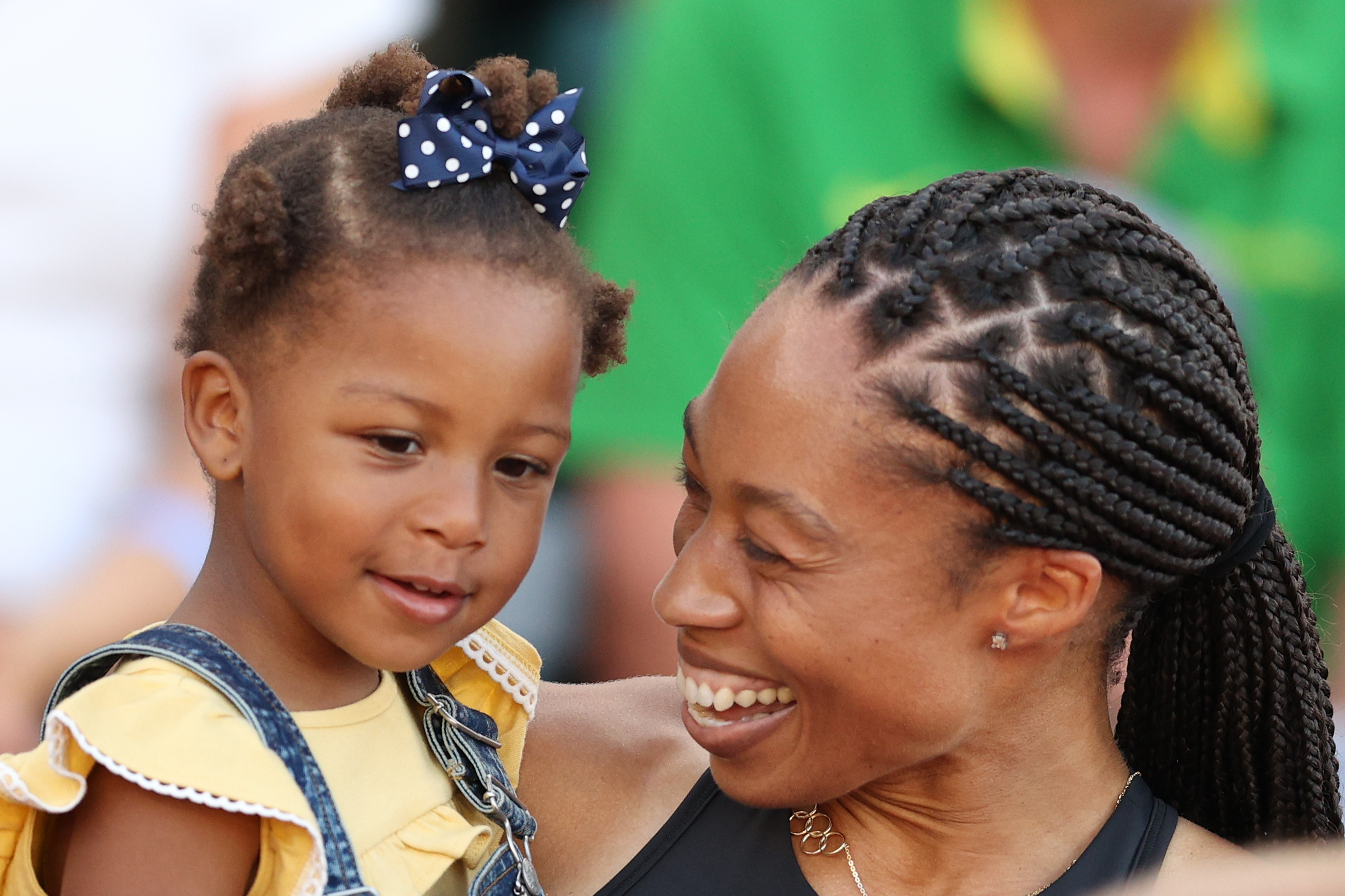 Allyson Felix és lánya Camryn