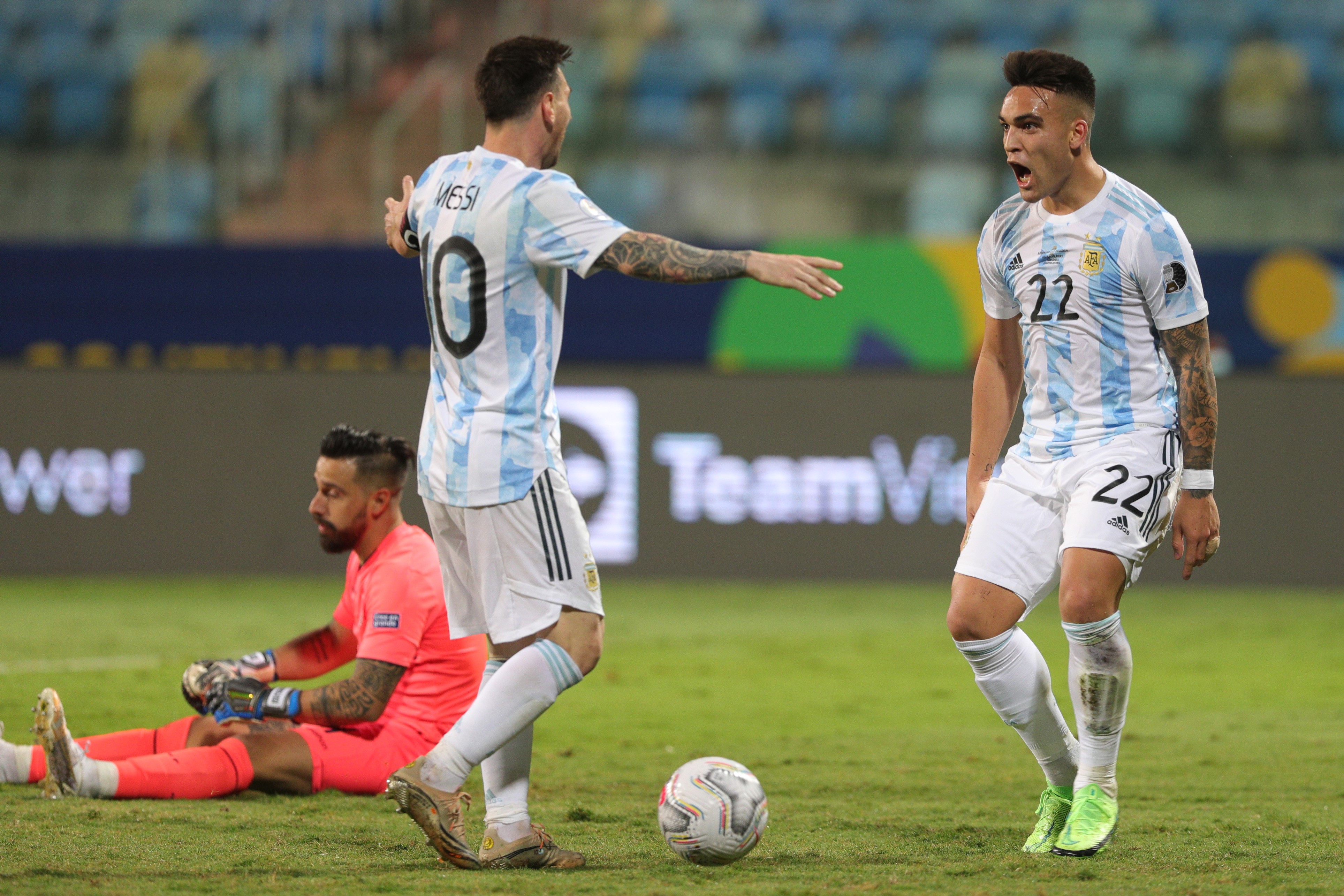 Lautaro Martinez Messi Argentina Ecuador Copa America