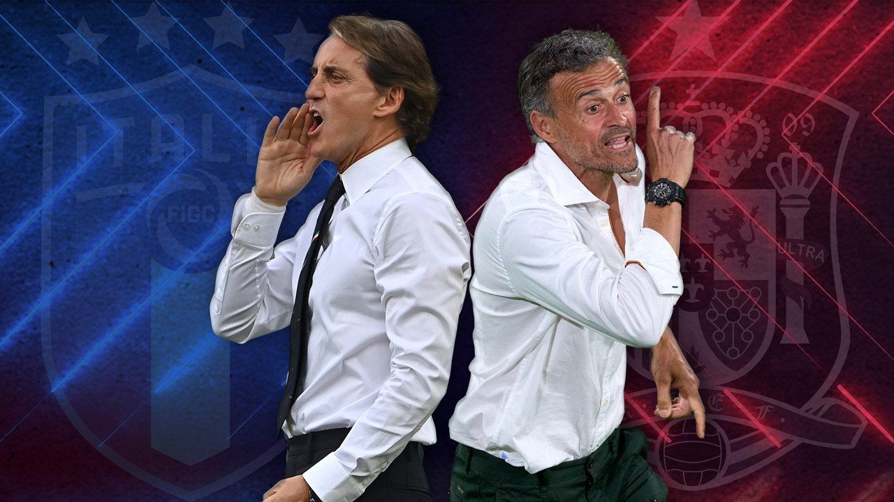 Mancini și Luis Enrique