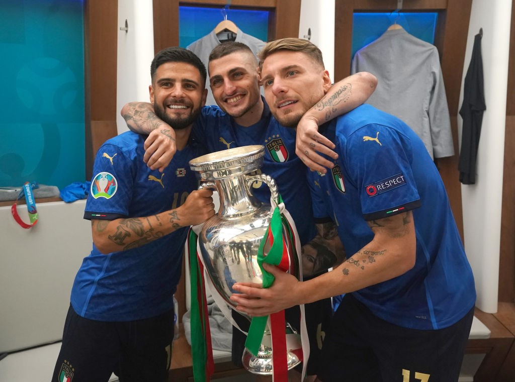 Lorenzo Insigne, Marco Verratti e Ciro Immobile