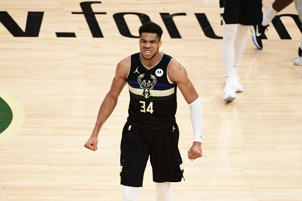 Giannis Antetokounmpo en el sexto partido de Las Finales de la NBA