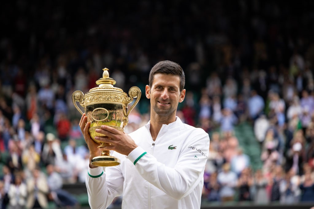 Novak Djokovic verdedigde vorige maand met succes zijn titel op Wimbledon