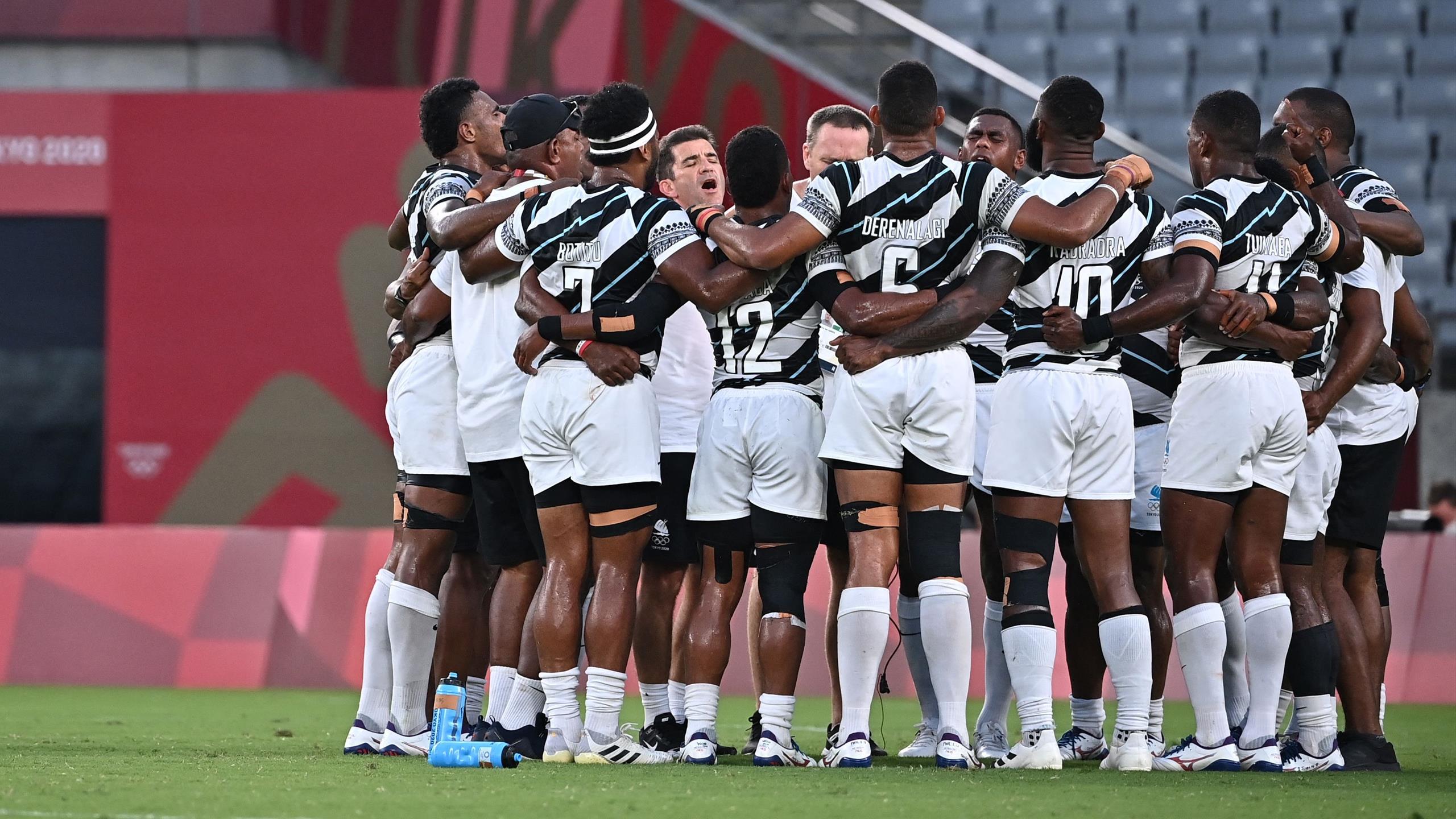 Tokyo 2020 - Les Fidjiens chantent après leur victoire en rugby à 7 ...