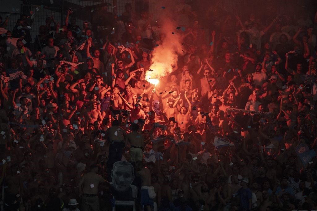 Les supporters de l'Olympique de Marseille lors de Marseille - Villarreal le 31 juillet 2021