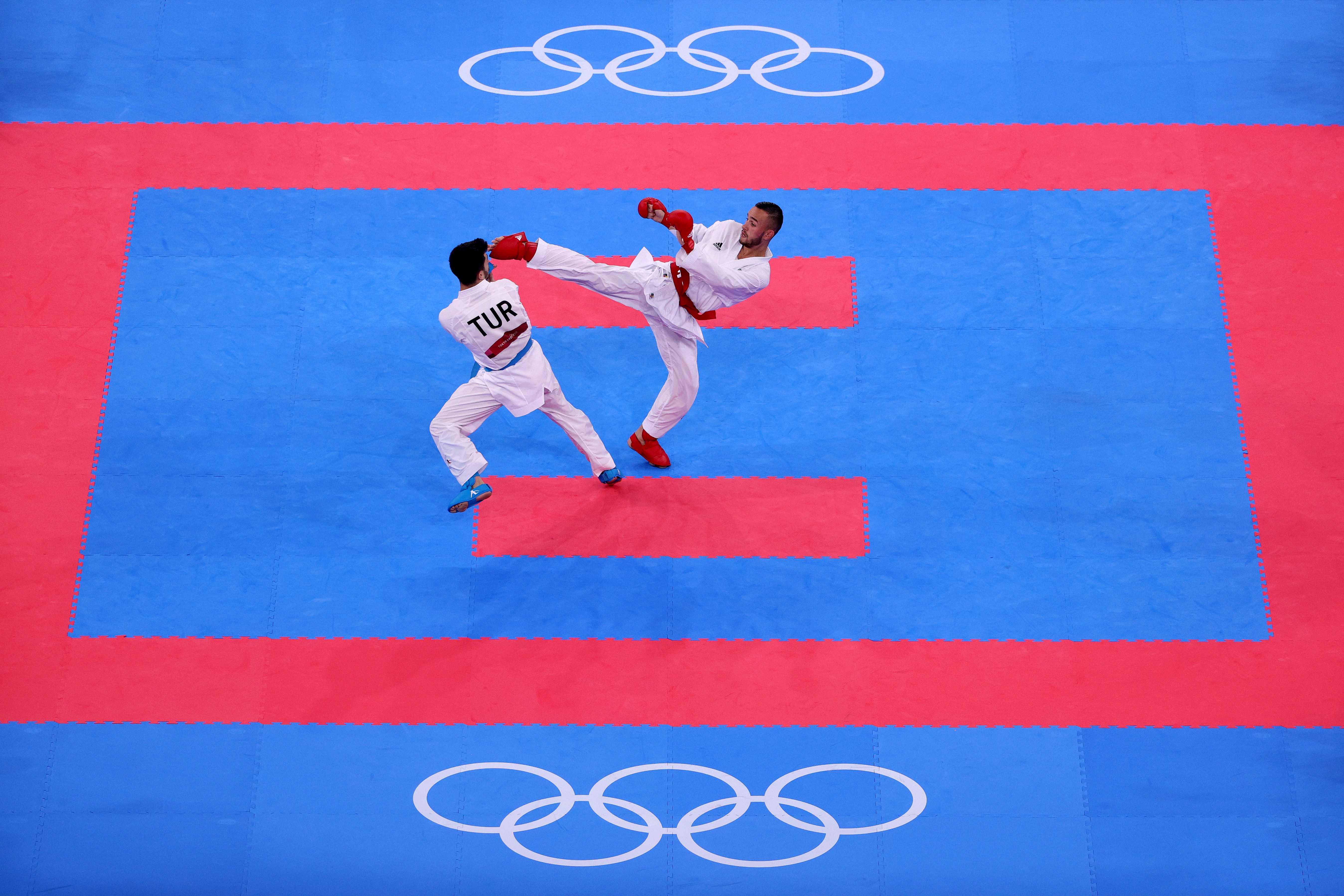 Steven da Costa contre Eray Samdan en finale des -67kg aux Jeux Olympiques de Tokyo 2020