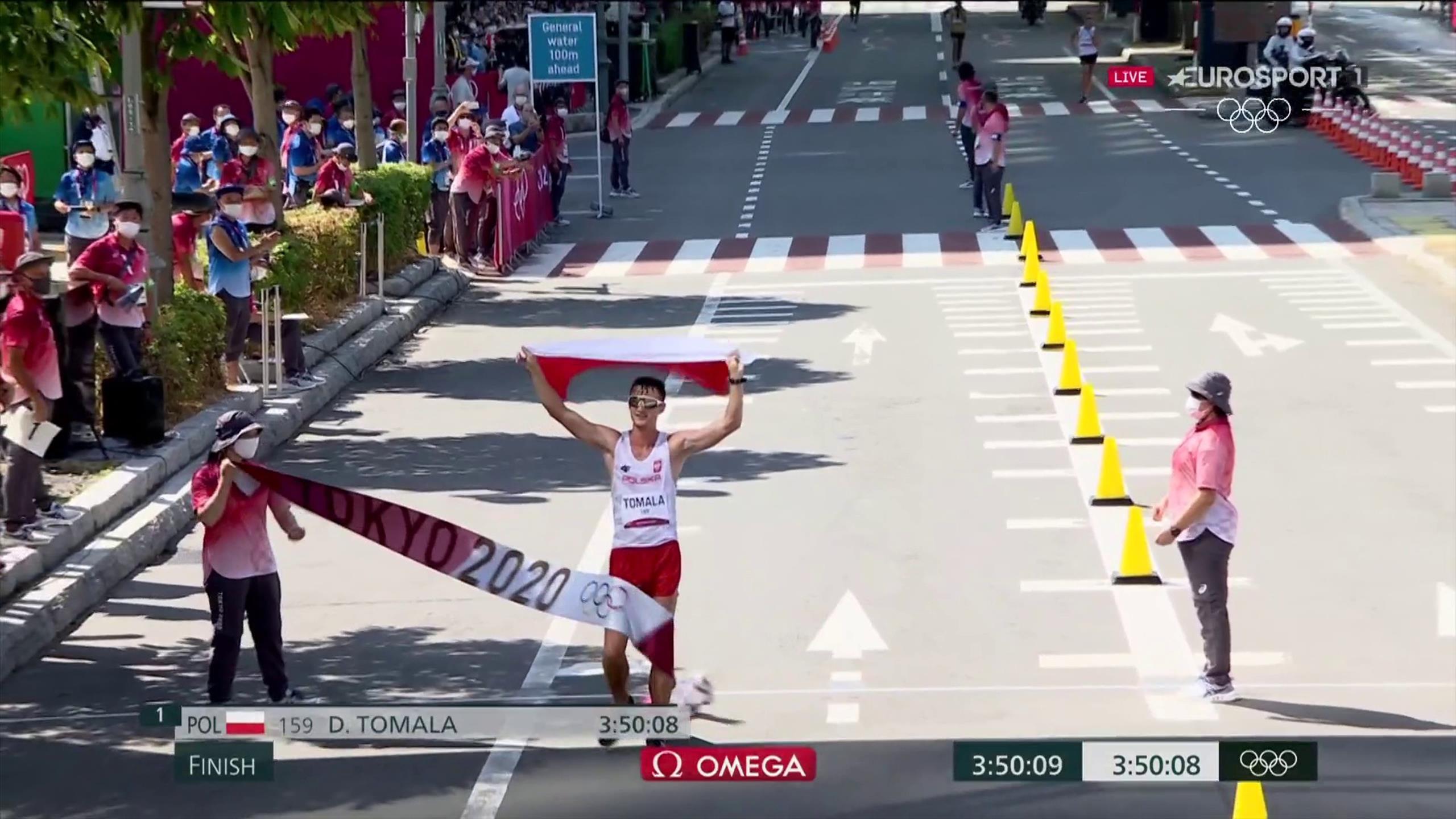 Olimpiadi Atletca Tomala vince la 50 km di marcia Atletica video