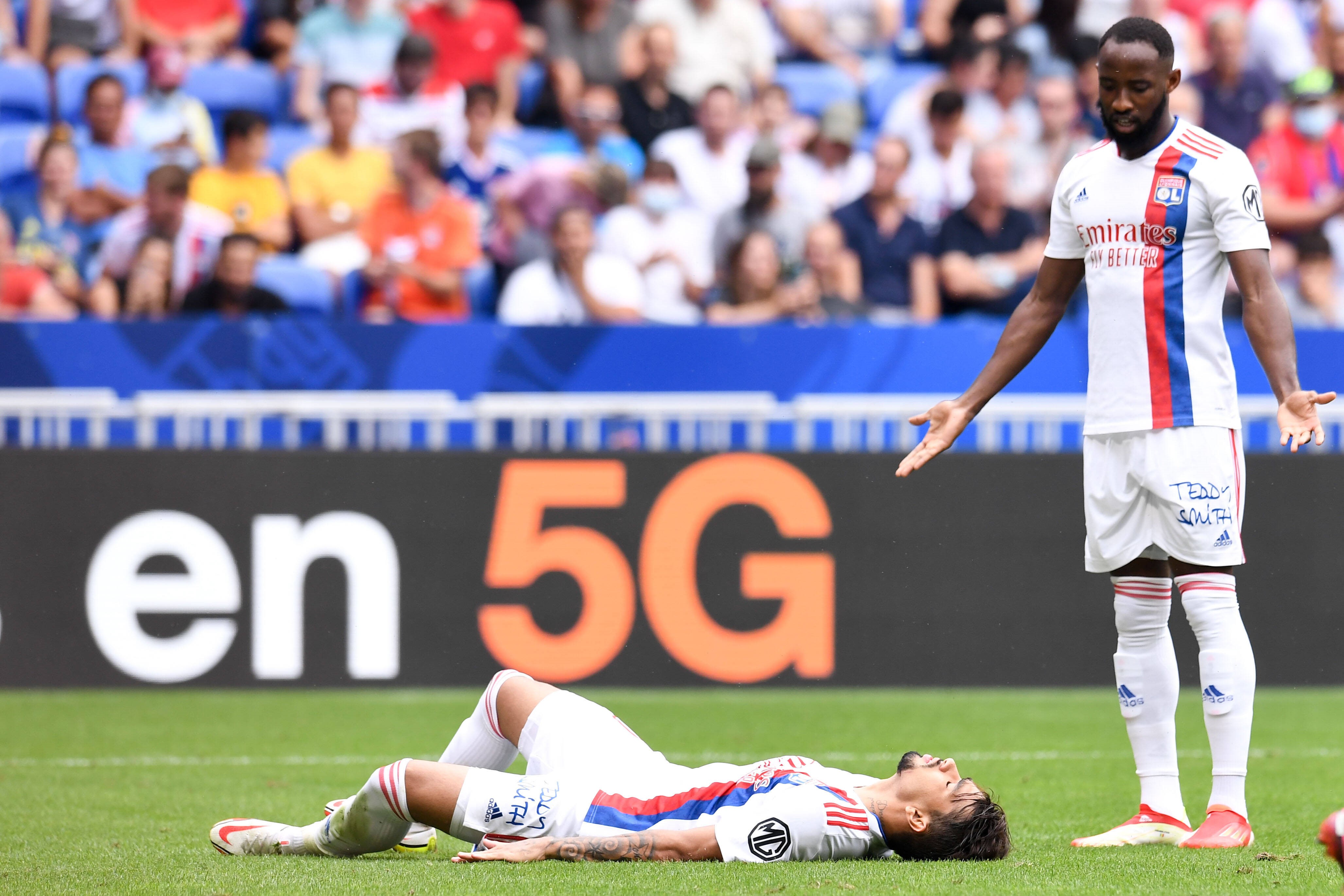 Dembélé et Paquet lors de OL - Clermont