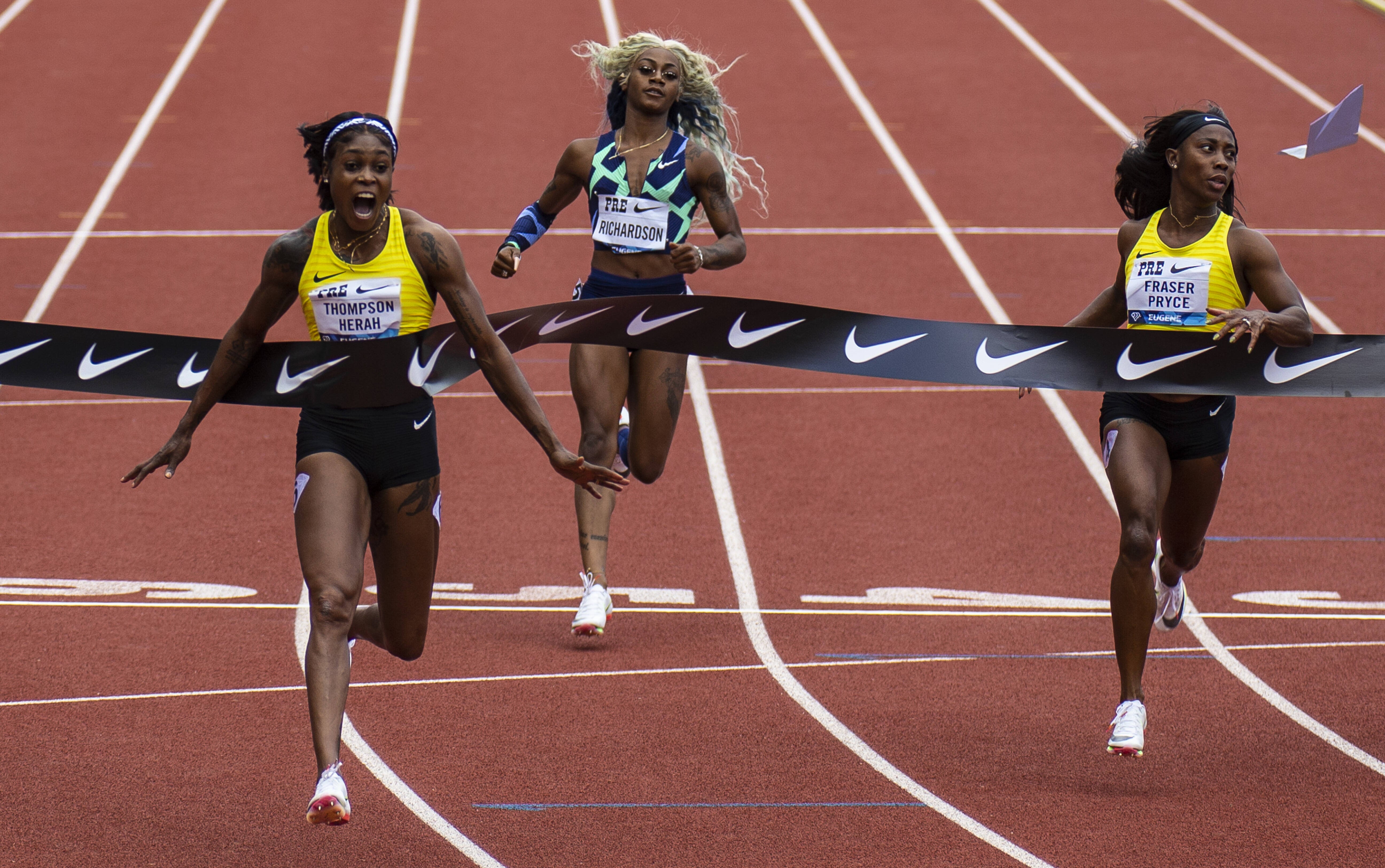 Elaine Thompson-Herah in Eugene 2021