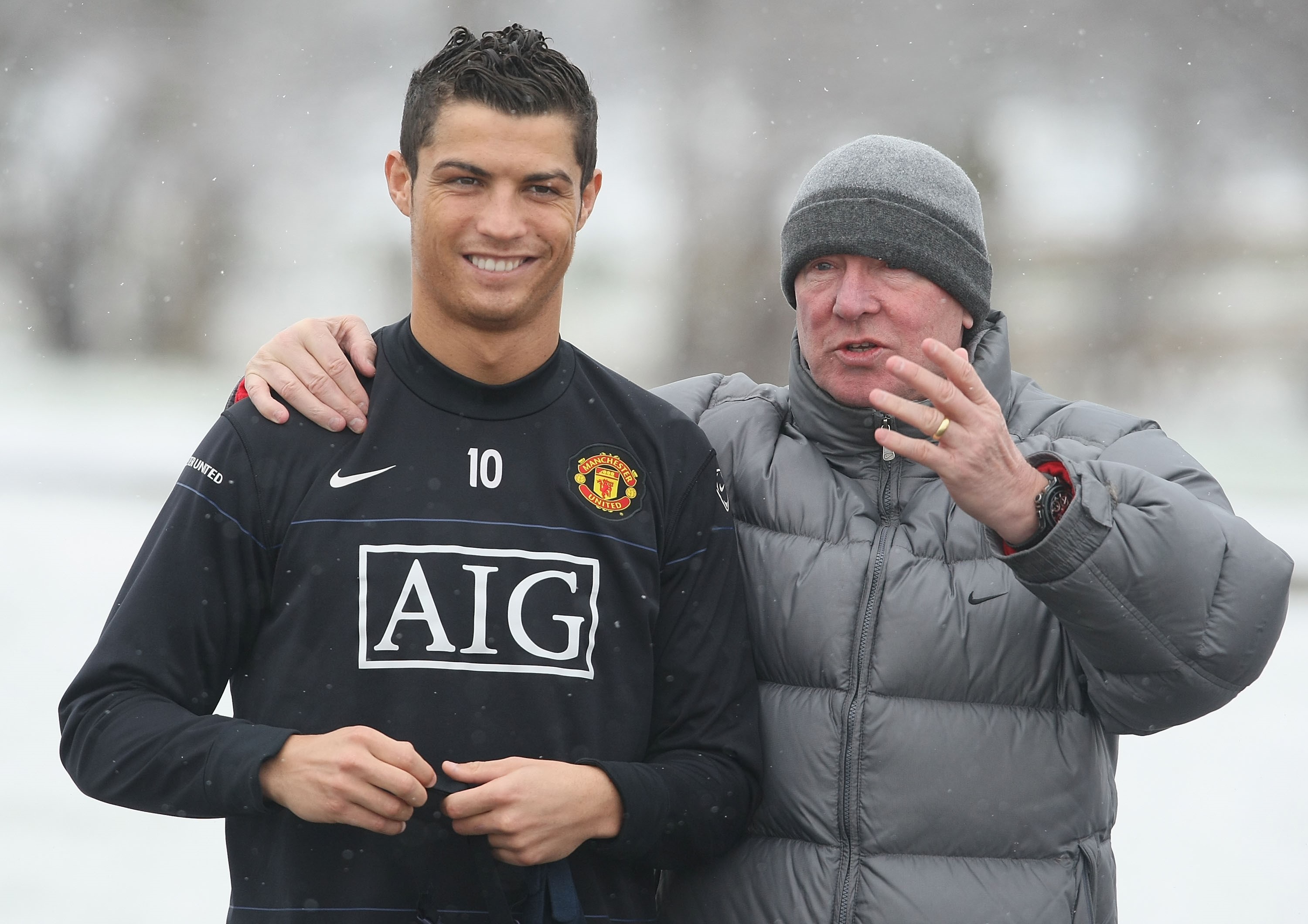 Cristiano Ronaldo and Sir Alex Ferguson, 2009