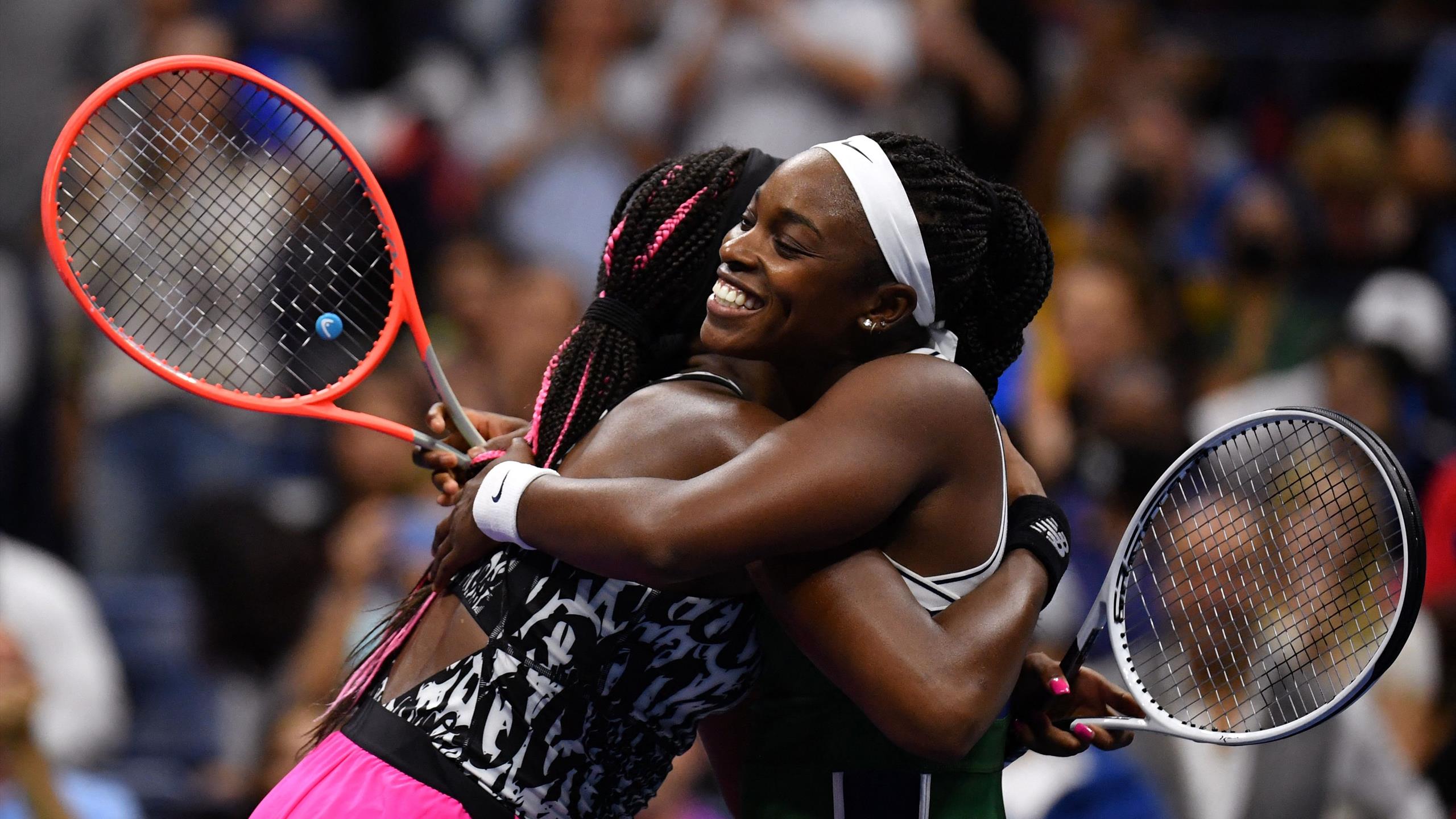 Coco Gauff Doubles Match 2021 Us Open Steve Gonzalez