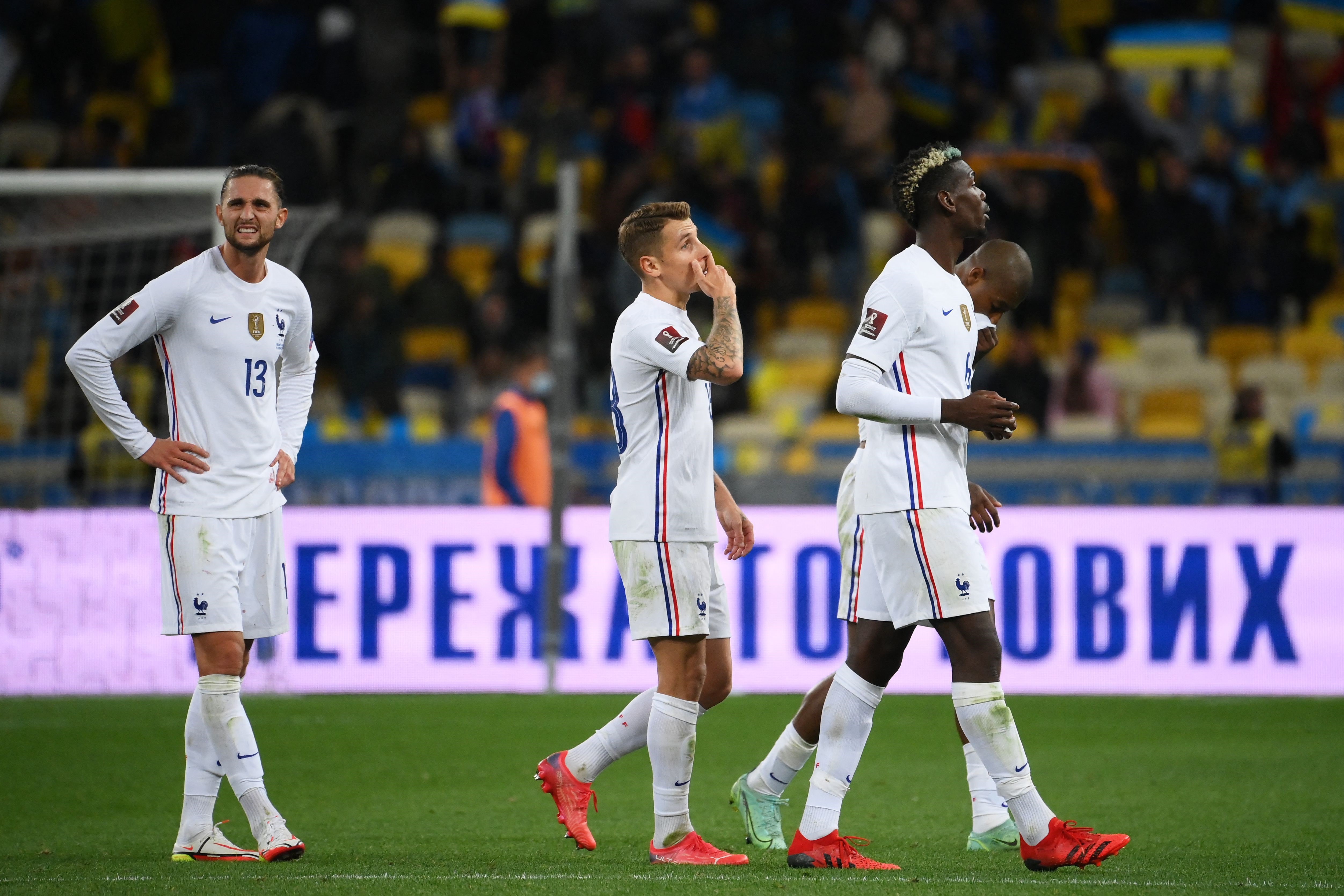 Rabiot, Digne, Pogba et Kimpembe face à l'Ukraine