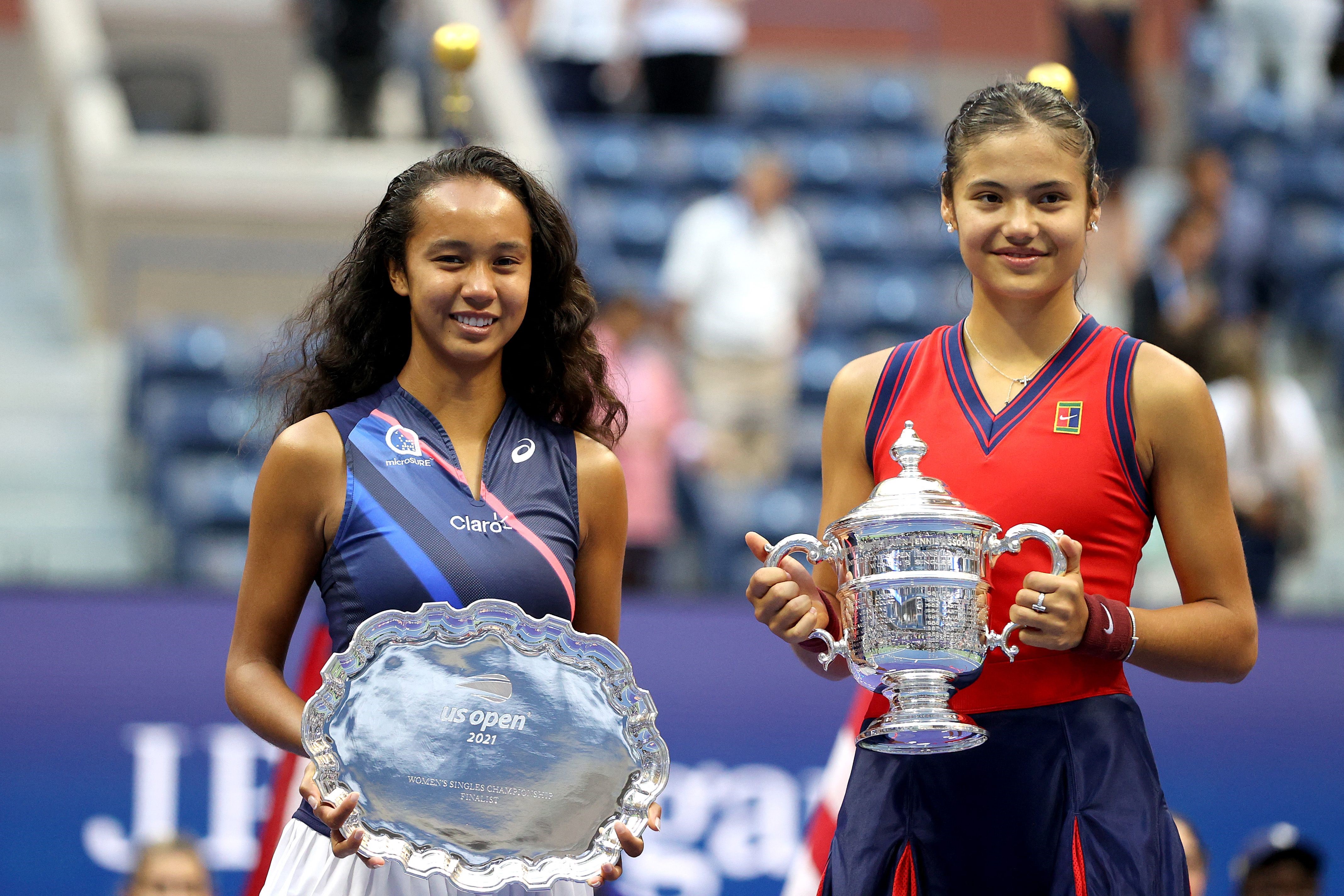 Leylah Fernandez, finalista din acest an de la US Open, alături de Emma Răducanu, câștigătoarea turneului