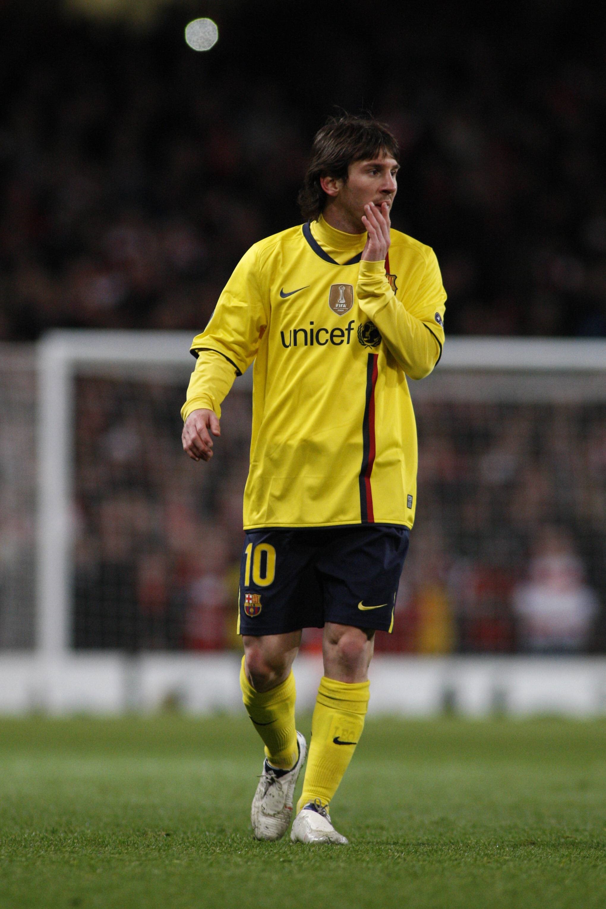 Lionel Messi face à Arsenal en 2010