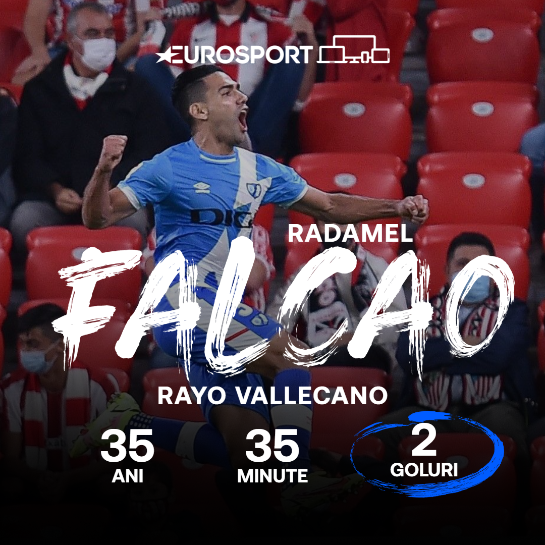 Radamel Falcao a reușit un debut fulminant pentru Rayo