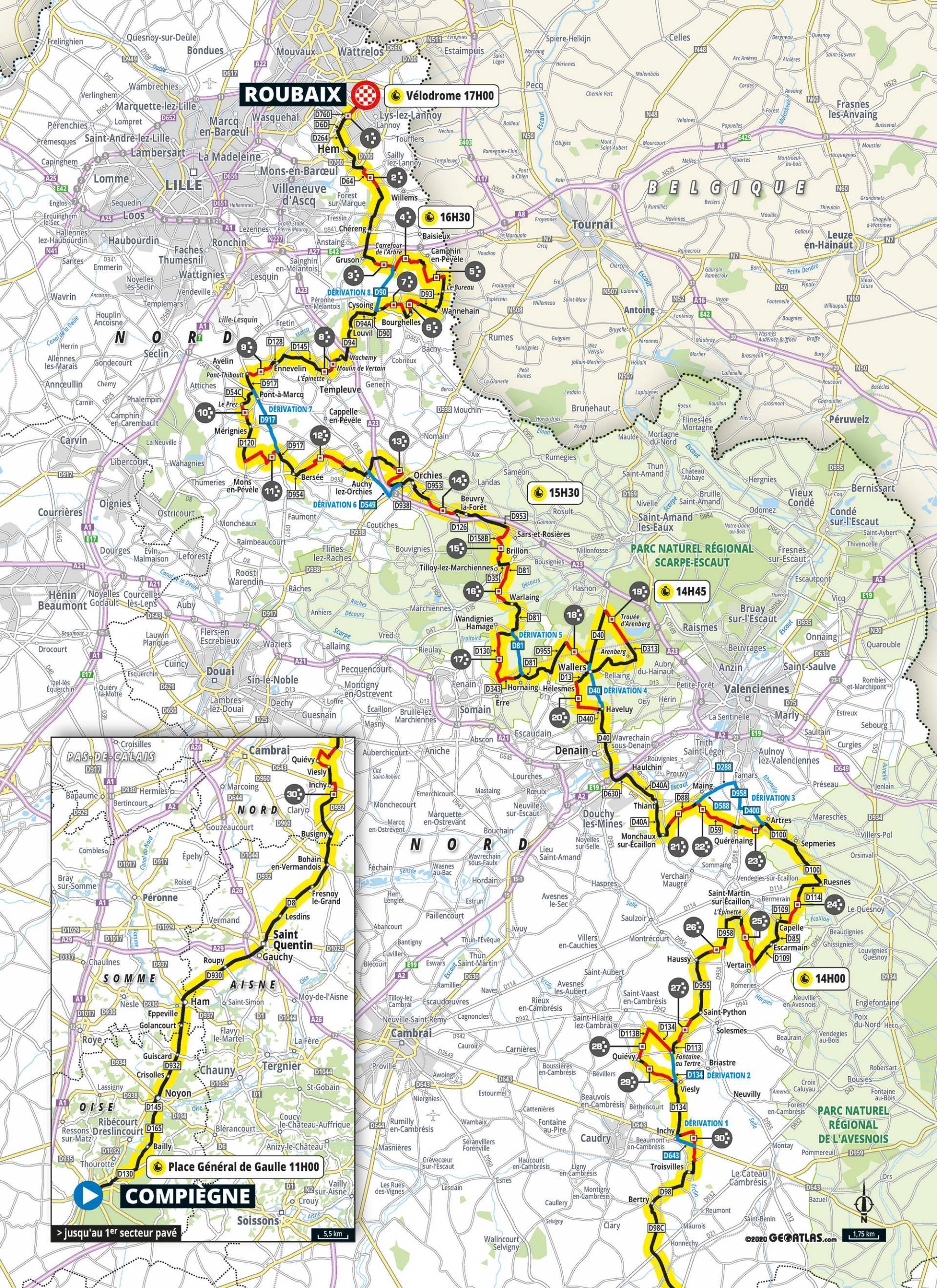 Paris-Roubaix cycling 2021 – TV livestream details, schedule, route map