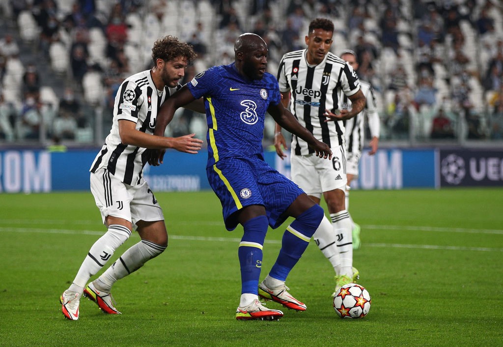 Manuel Locatelli, Romelu Lukaku e Danilo - Juventus-Chelsea - Champions League 2021-22