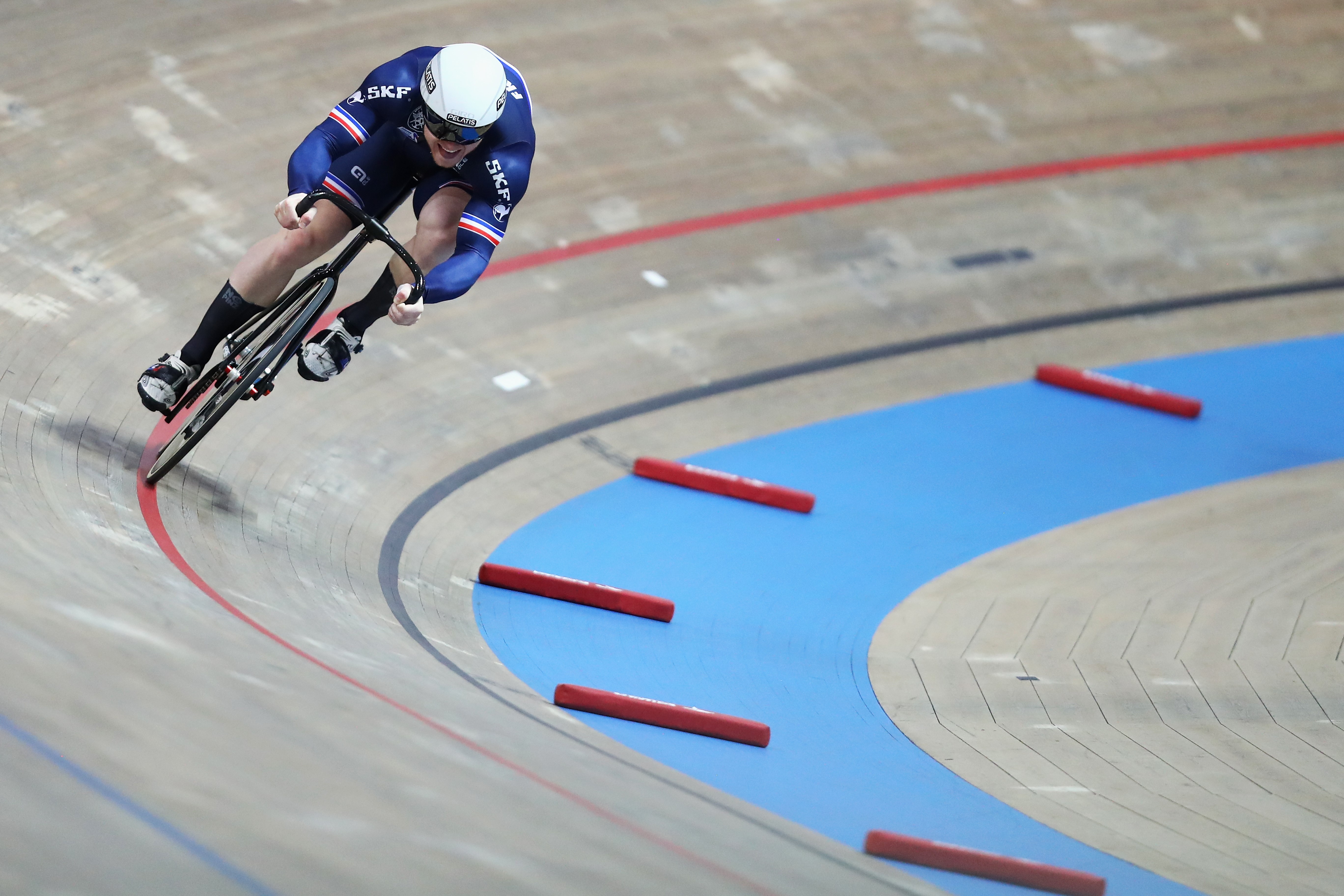 PRUSZKOW, POLAND - MARCH 02: Sebastien Vigier of France competes in the Men's sprint qualifying race on day four of the UCI Track Cycling World Championships held in the BGZ BNP Paribas Velodrome Arena on March 02 2019 in Pruszkow, Poland. (Photo by Dean