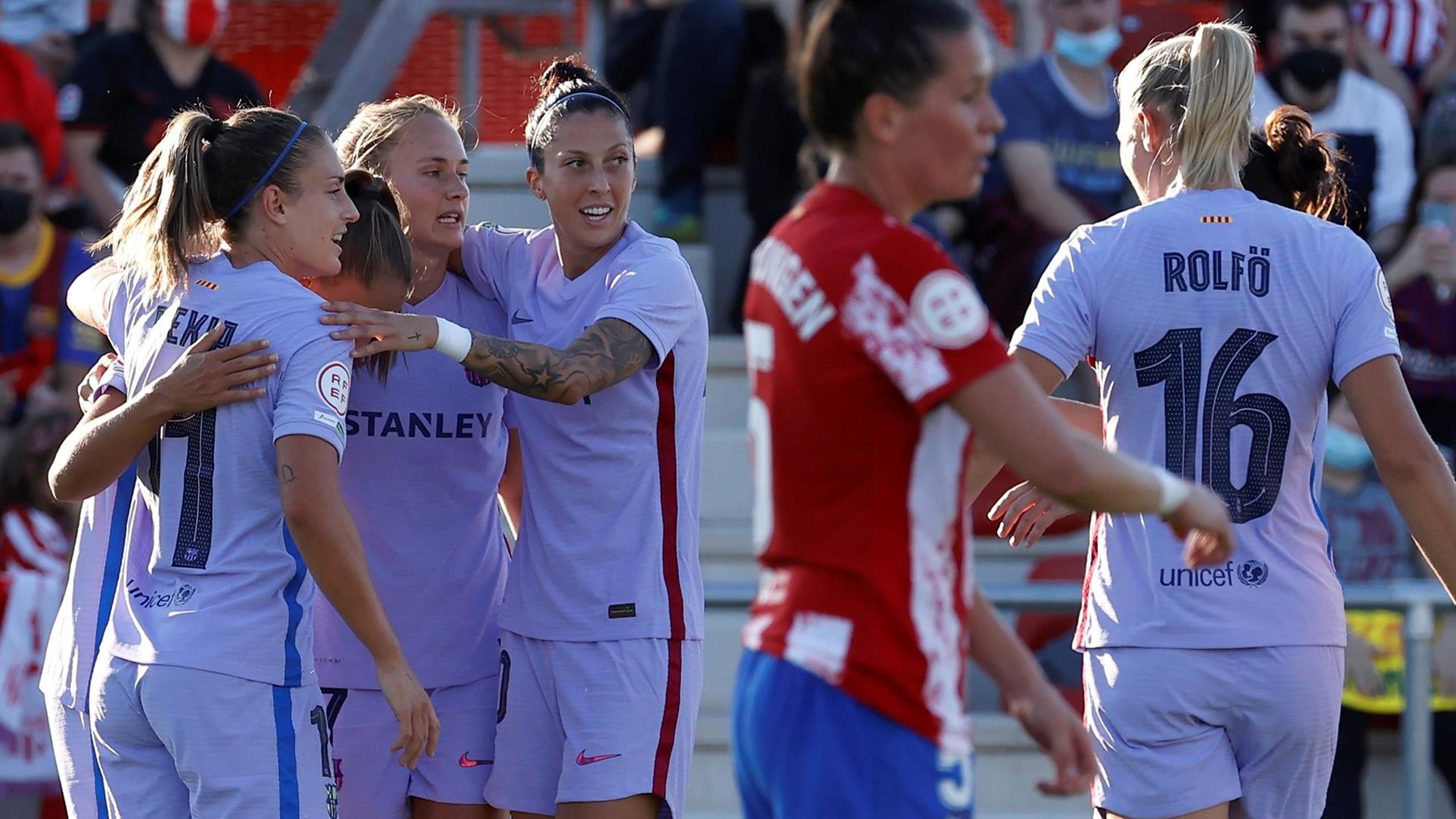 Primera femenina, AtléticoBarcelona Golpe sobre la mesa (03) Eurosport