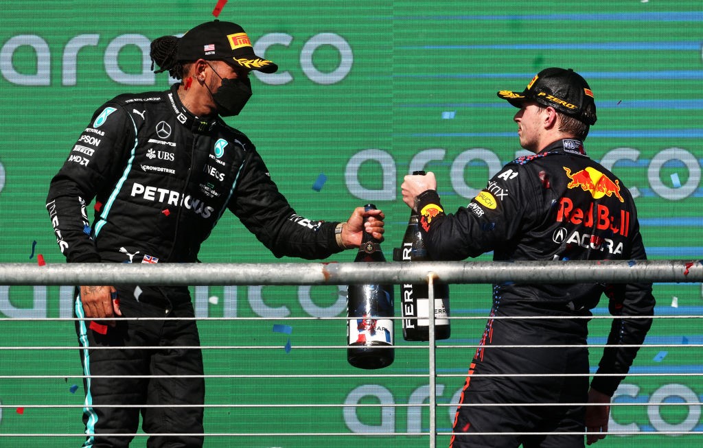 Lewis Hamilton (Mercedes) et Max Verstappen (Red Bull) au Grand Prix des Etats-Unis d'Amérique 2021