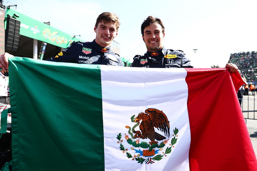 Max Verstappen et Sergio Pérez (Red Bull) au Grand Prix de la Ville de Mexico 2021