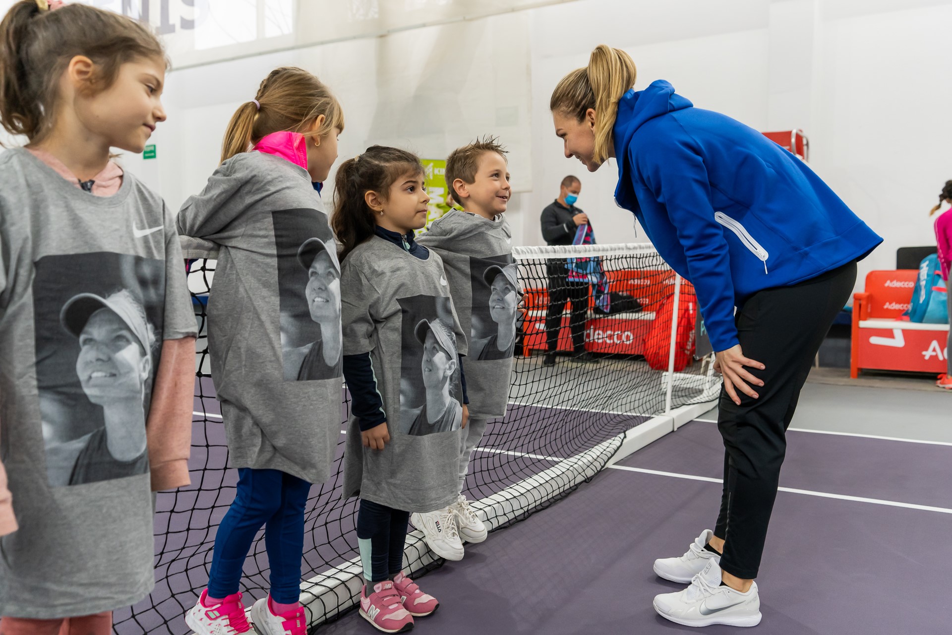 Simona Halep, antrenament alături de echipa micilor tenismeni susținuți de Fundația Olimpică Română