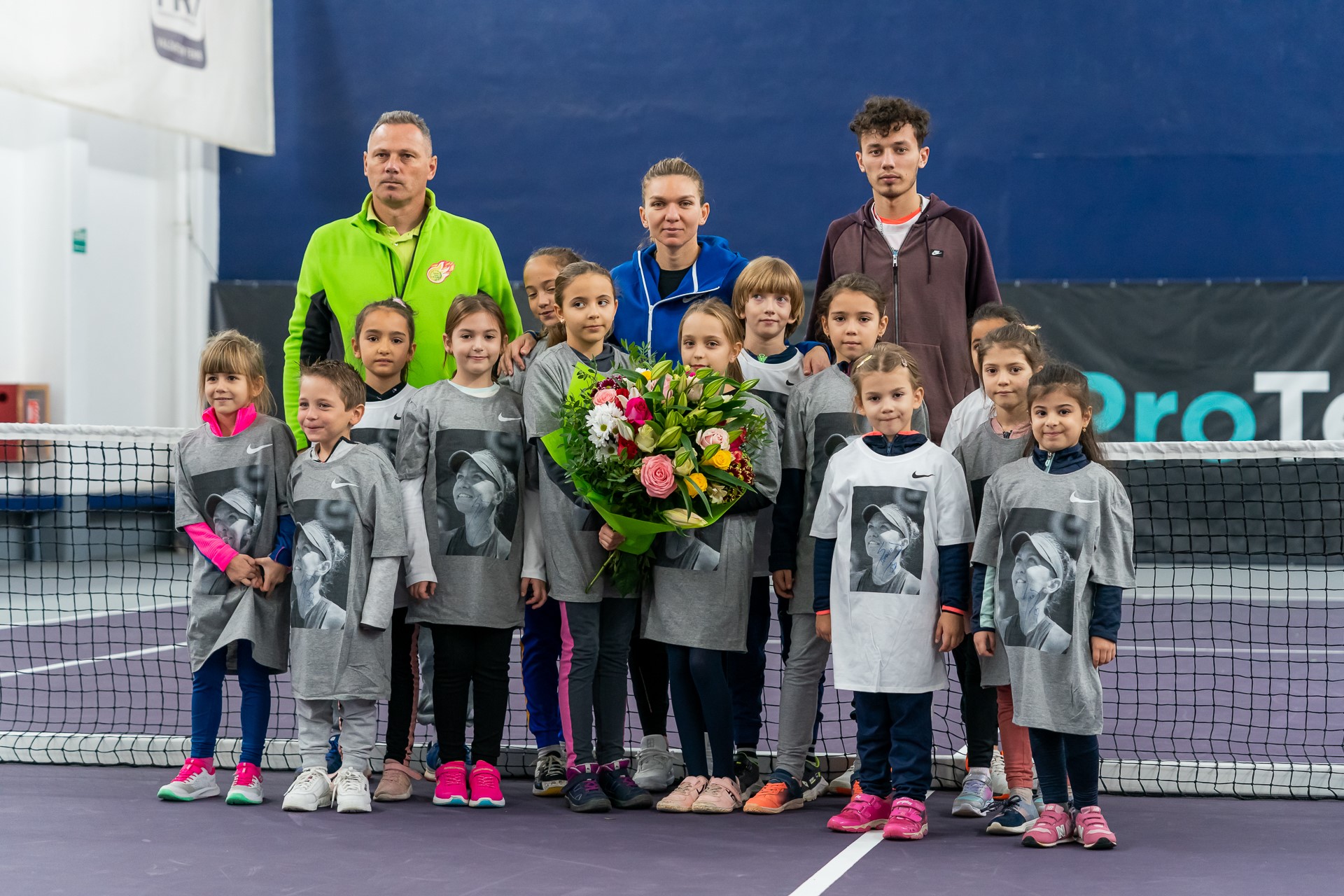 Simona Halep, antrenament alături de echipa micilor tenismeni susținuți de Fundația Olimpică Română