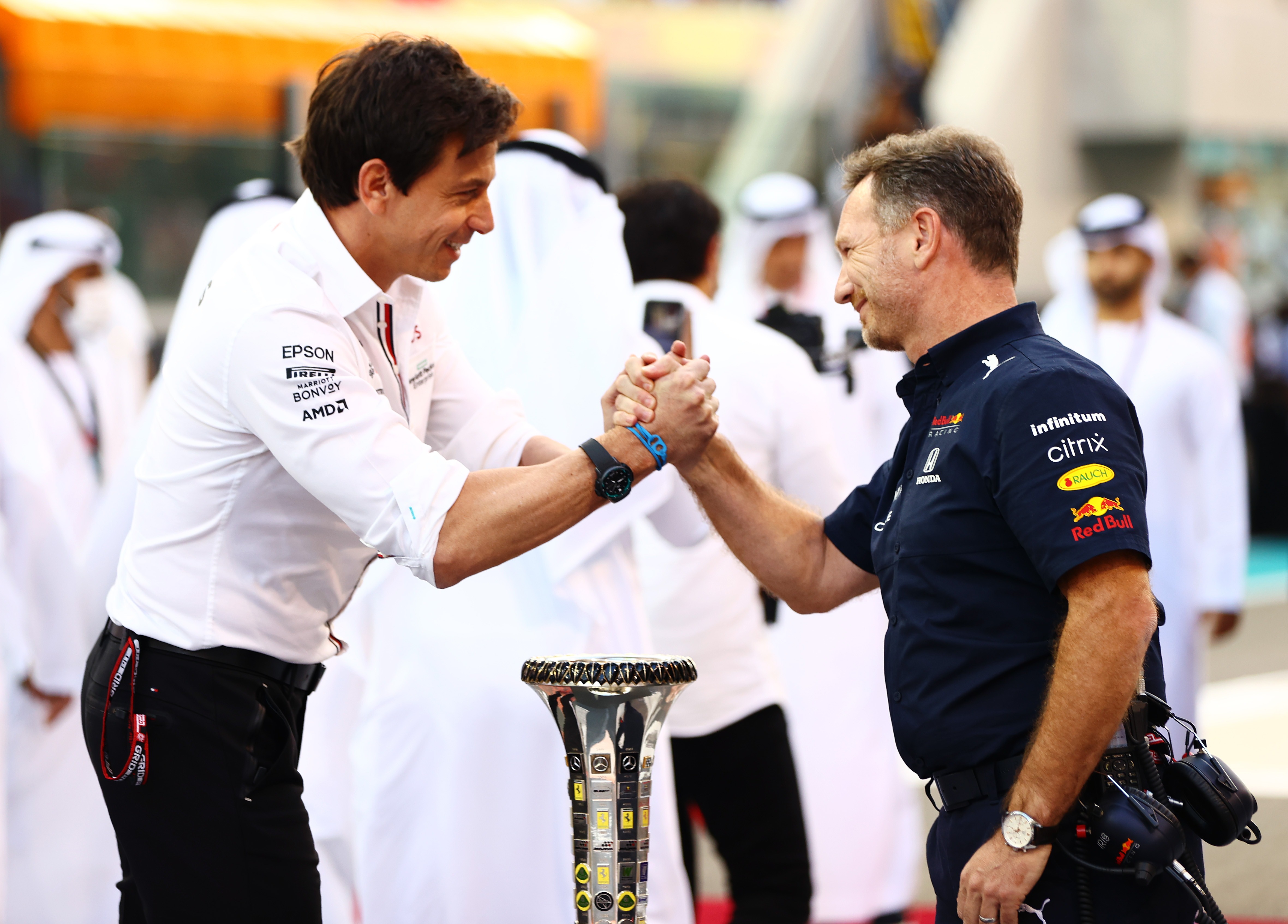 Toto Wolff e Christian Horner, ABu DHabi 2021, fORMULA 1