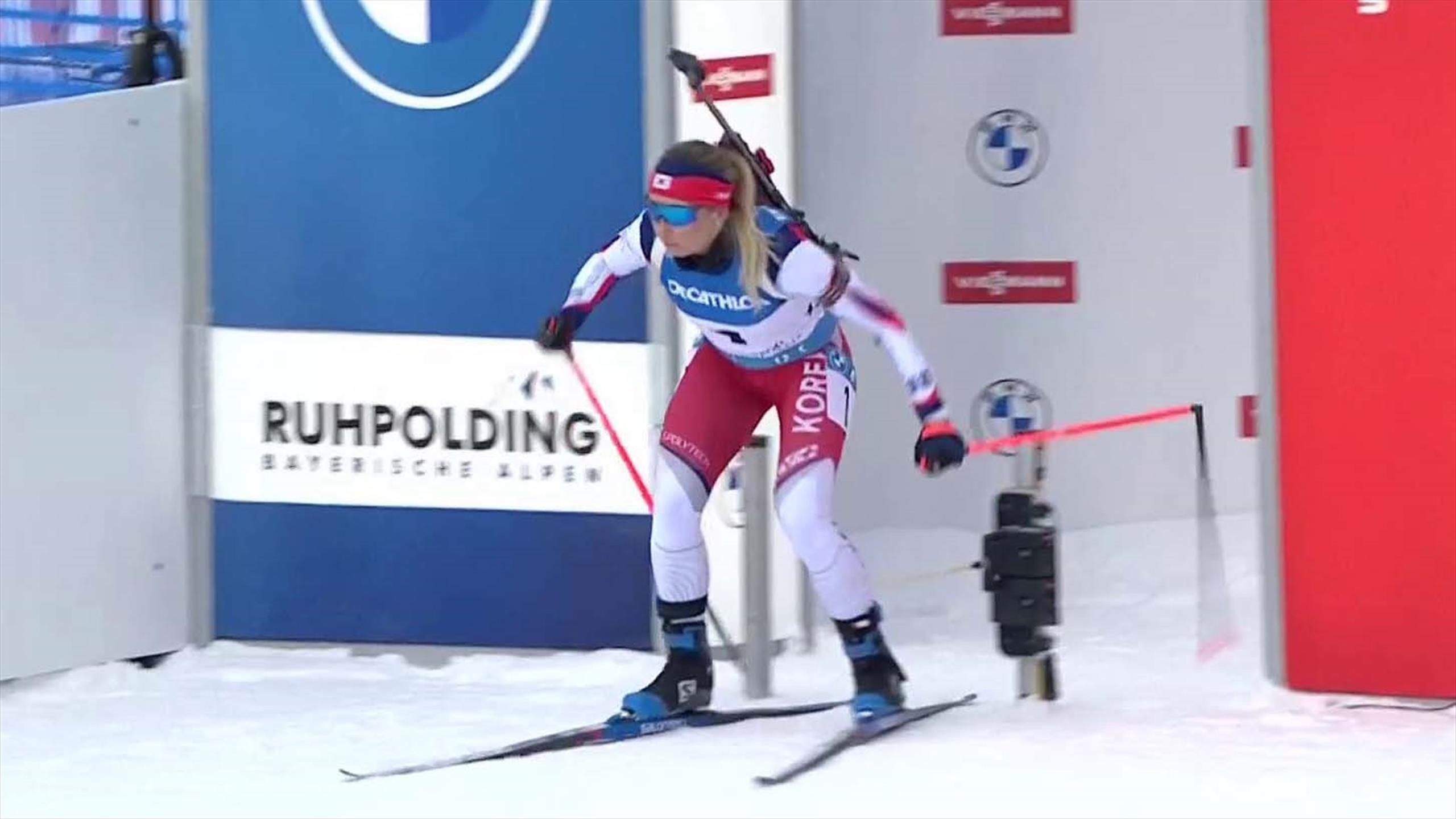 Ruhpolding Ekaterina Avvakumova erleidet Stockbruch am Starttor