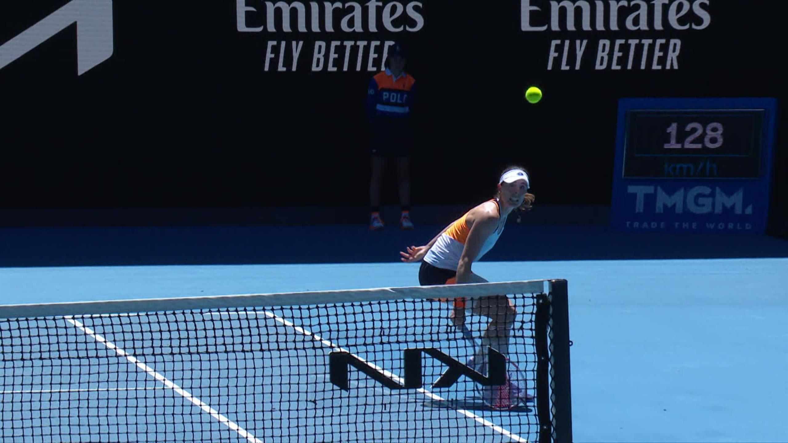 Open d'Australie Le passing "glissé" d'Alizé face à Tamara