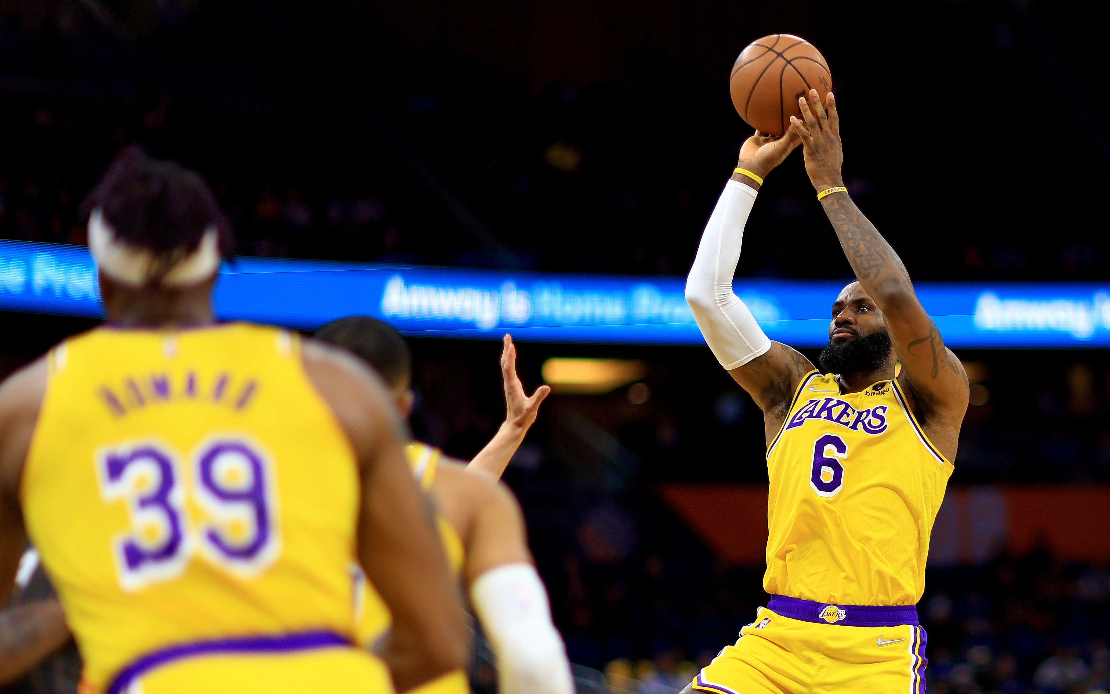 LeBron James lors de Lakers - Orlando en NBA