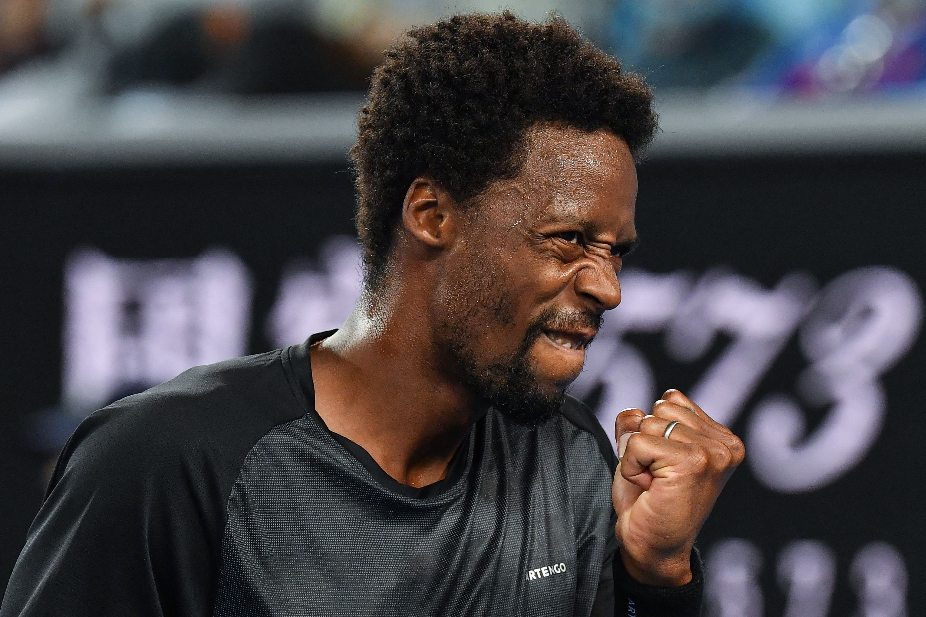 Gaël Monfils à l'Open d'Australie en 2022