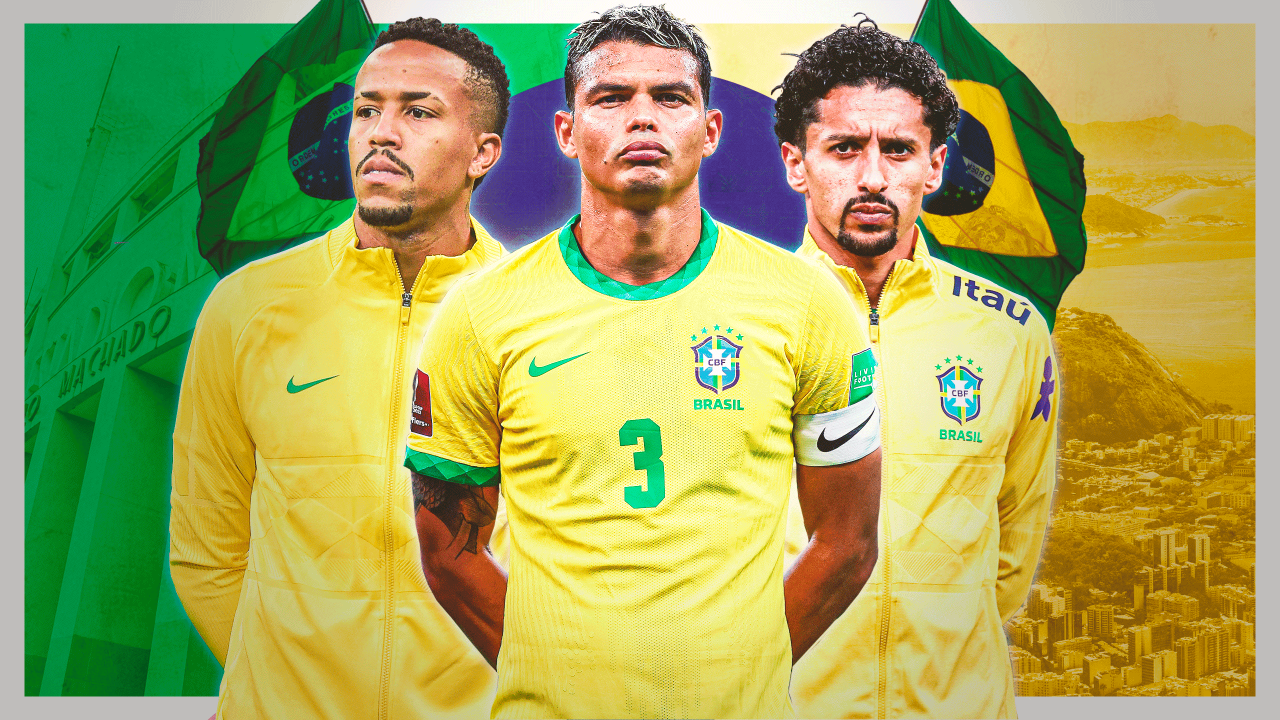 Thiago Silva – Marquinhos – Eder Militão: o Brasil tem o melhor trio de centrais do mundo?