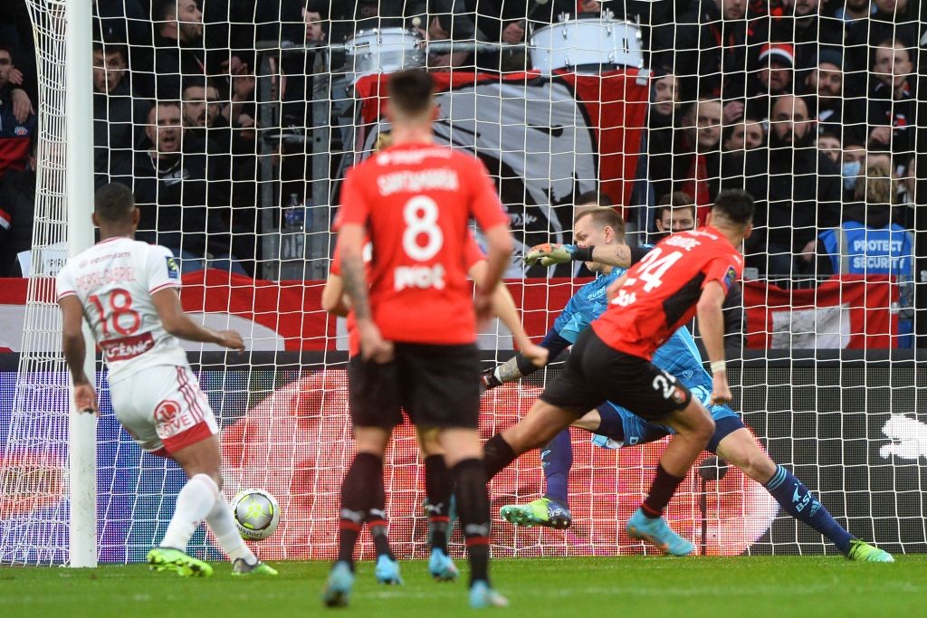 Le but de Gaëtan Laborde pour Rennes contre Brest en Ligue 1 le 6 février 2022