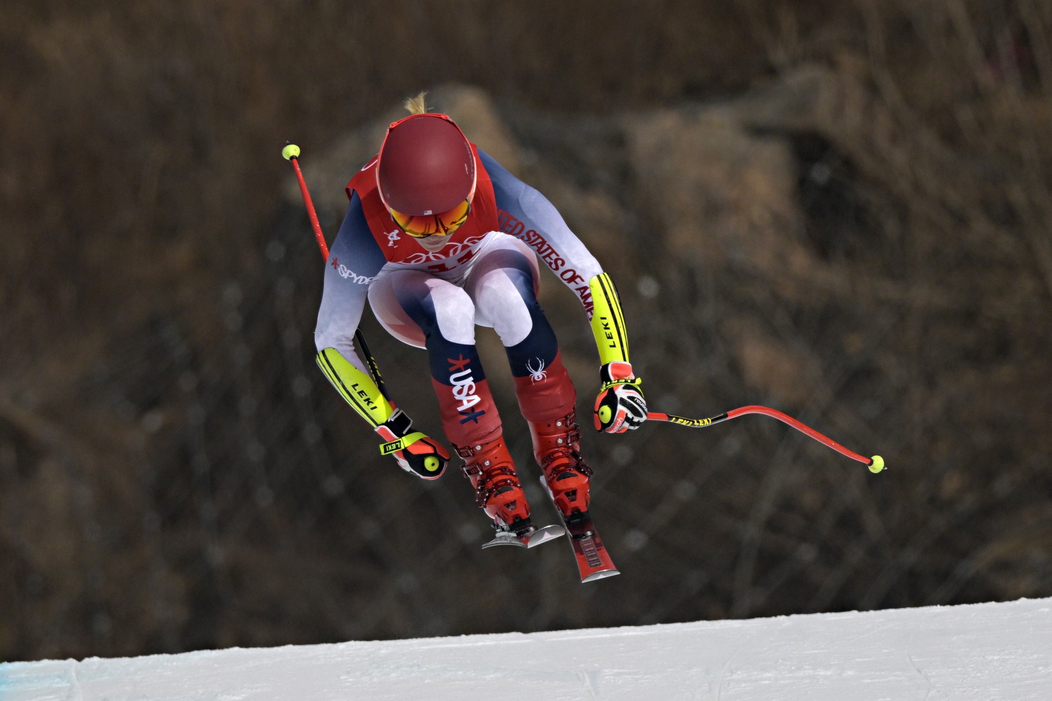 Mikaela Shiffrin of Team United States competes during the Olympic Games 2022, Women's Super G on February 11, 2022