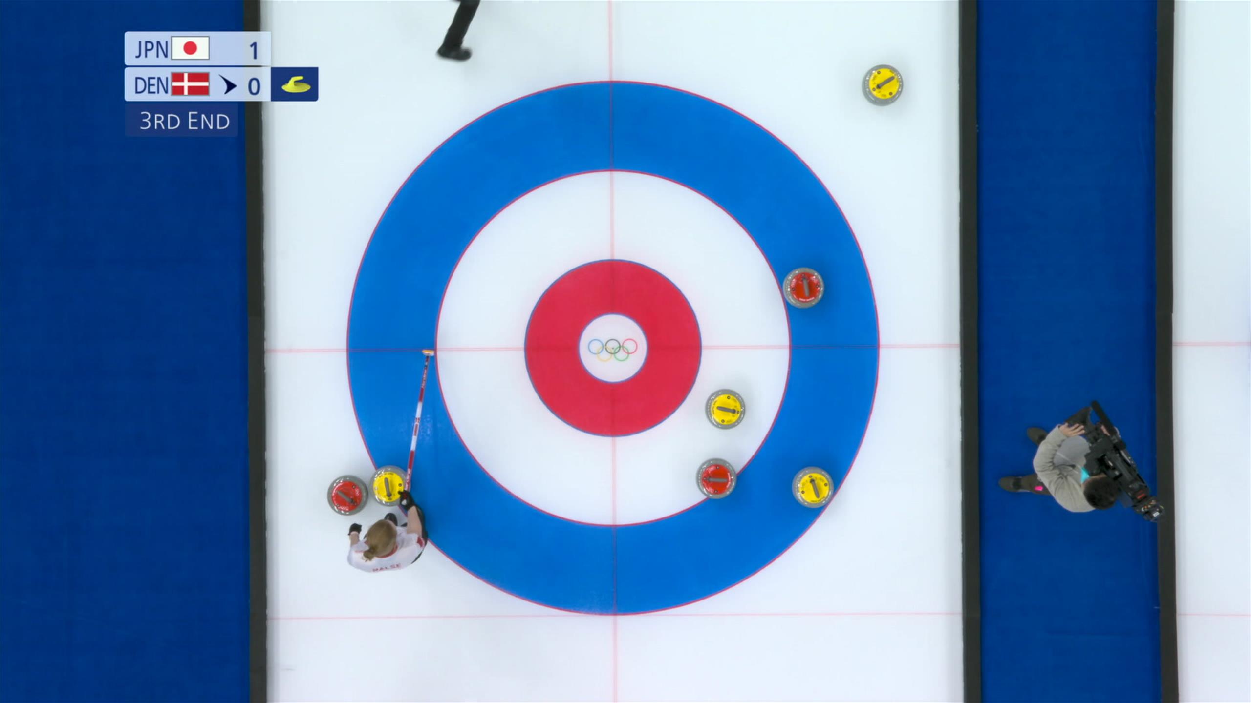 Pekín 2022 Curling (M), JapónDinamarca Victoria importante por la