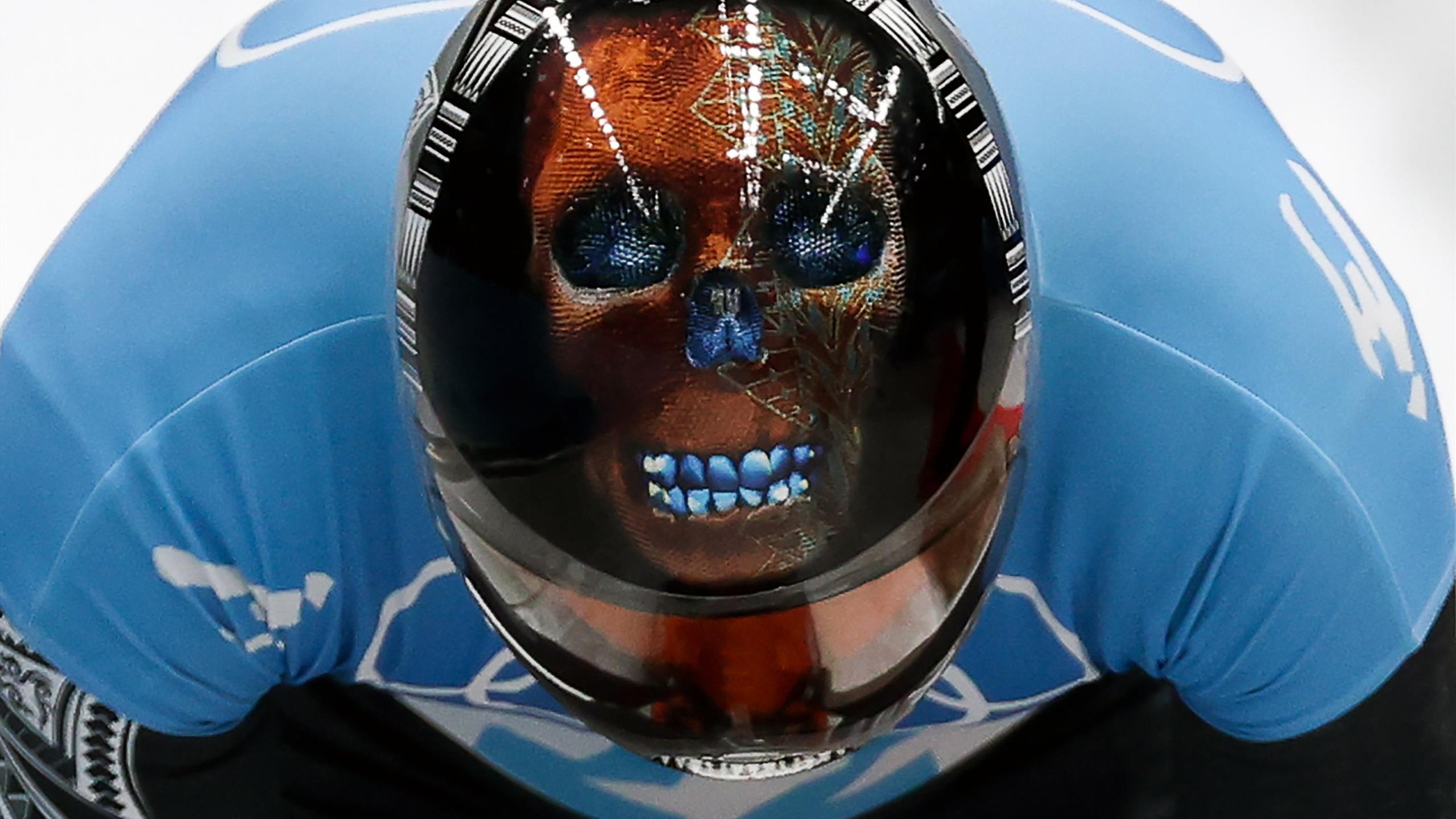 Olympia 2022 Skeleton Die skurrilsten Helme in der Eisbahn Vom