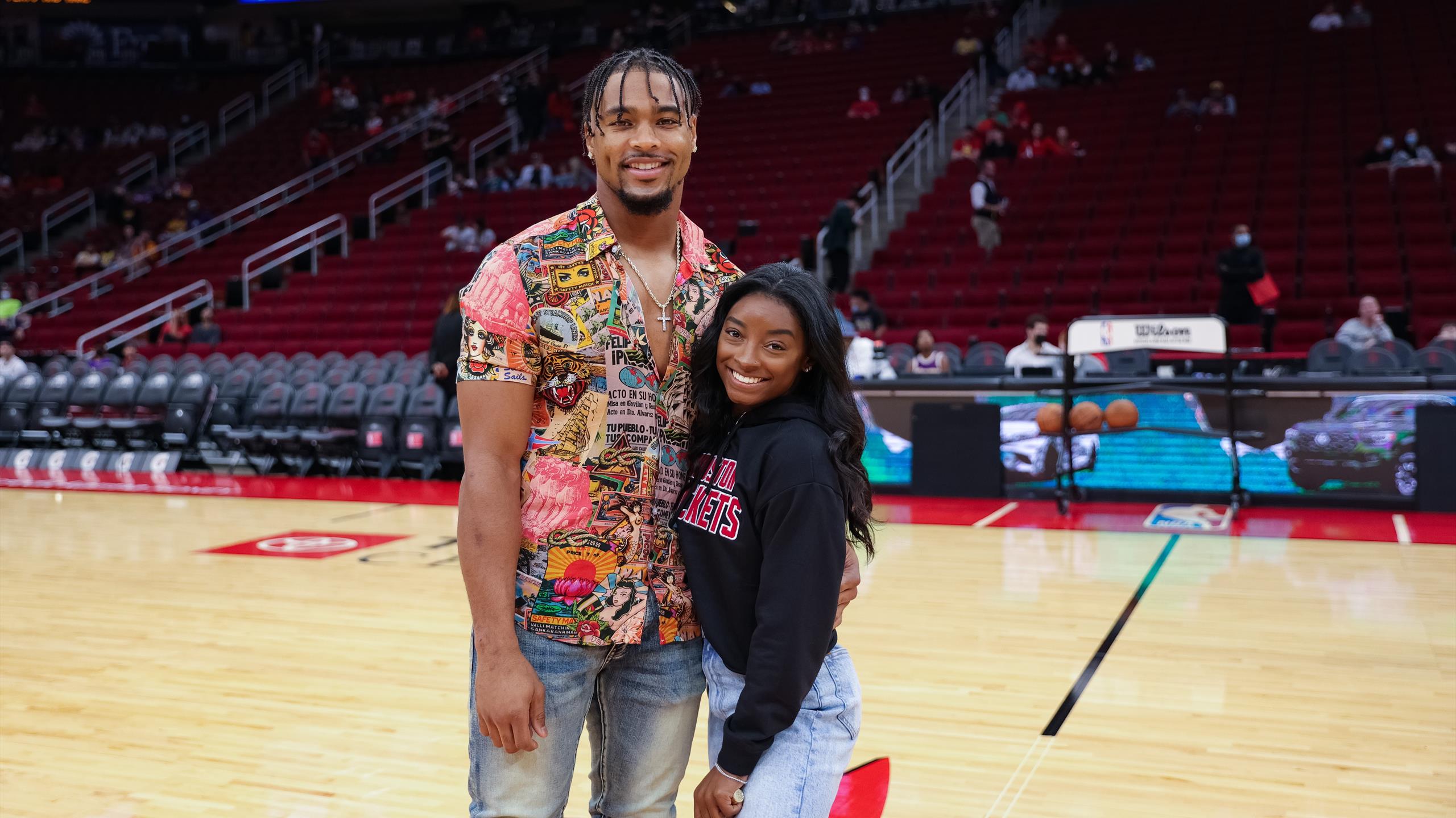 Simone Biles et Jonathan Owens annoncent leurs fiançailles Eurosport