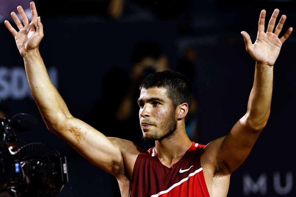 Carlos Alcaraz lors de sa victoire à Rio