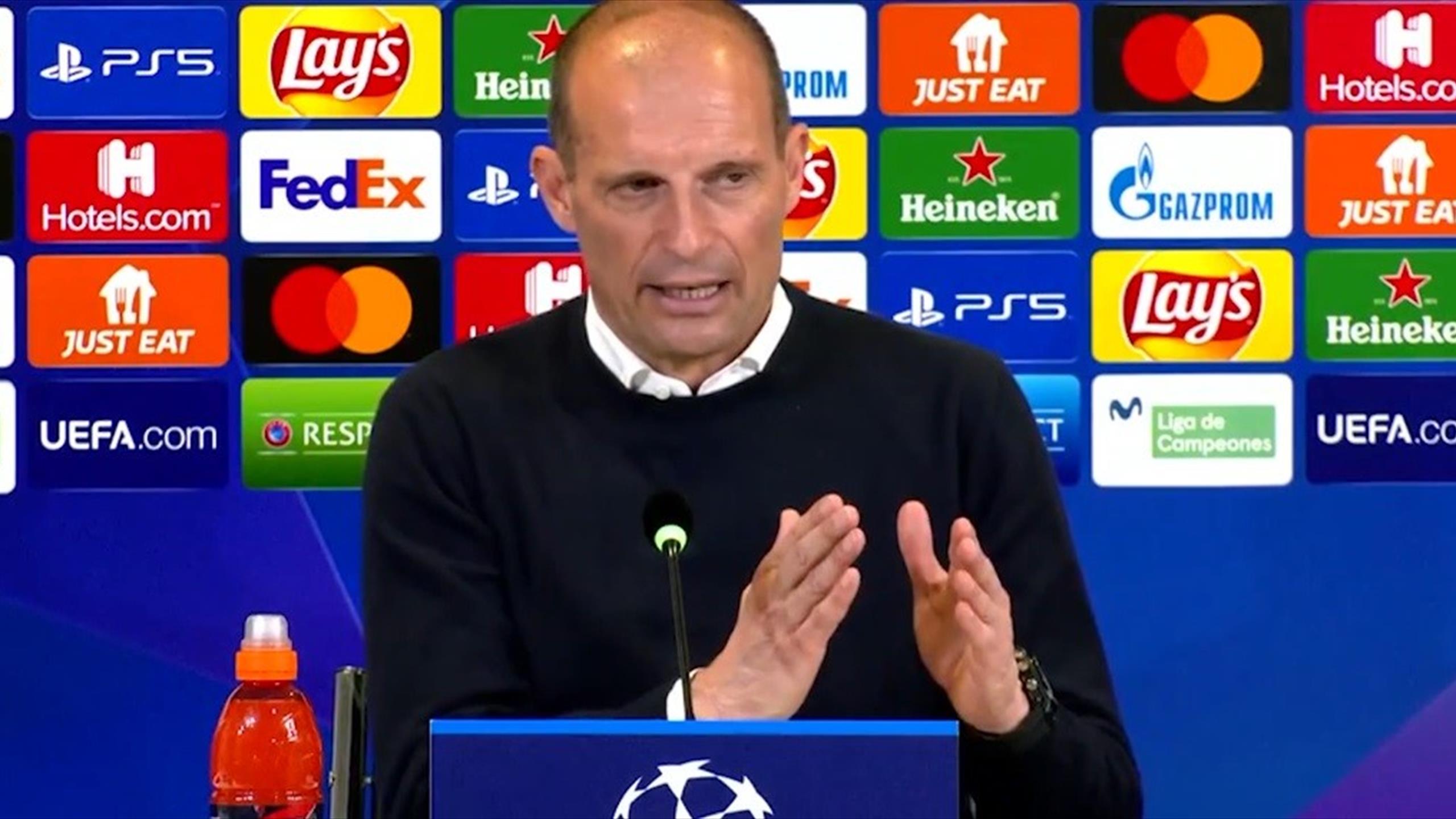Champions League, VillarrealJuventus Allegri e il siparietto sul gol in trasferta 