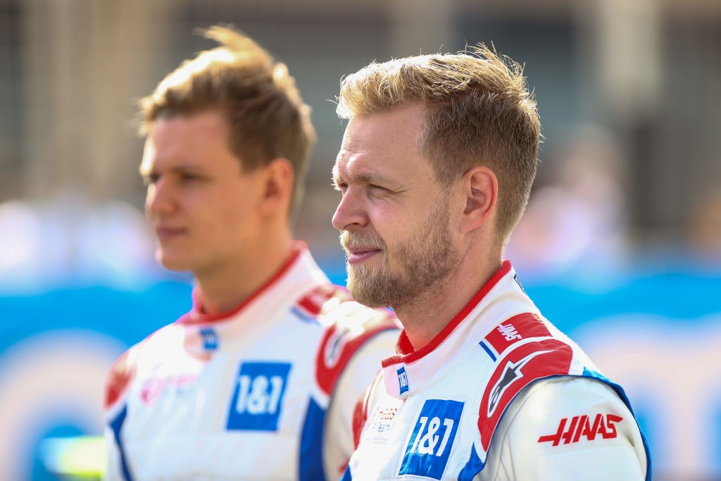 Kevin Magnussen of Denmark and Haas F1 poses for a photo during Day One of F1 Testing at Bahrain International Circuit on March 10, 2022 in Bahrain