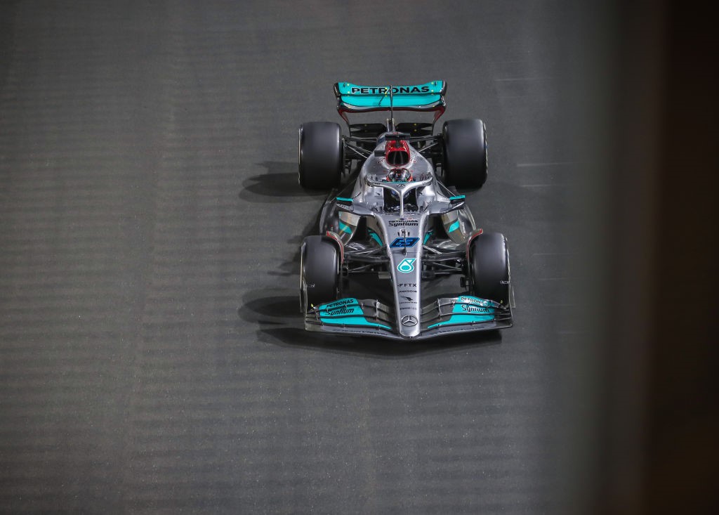 George Russell (Mercedes) au Grand Prix d'Arabie saoudite 2022