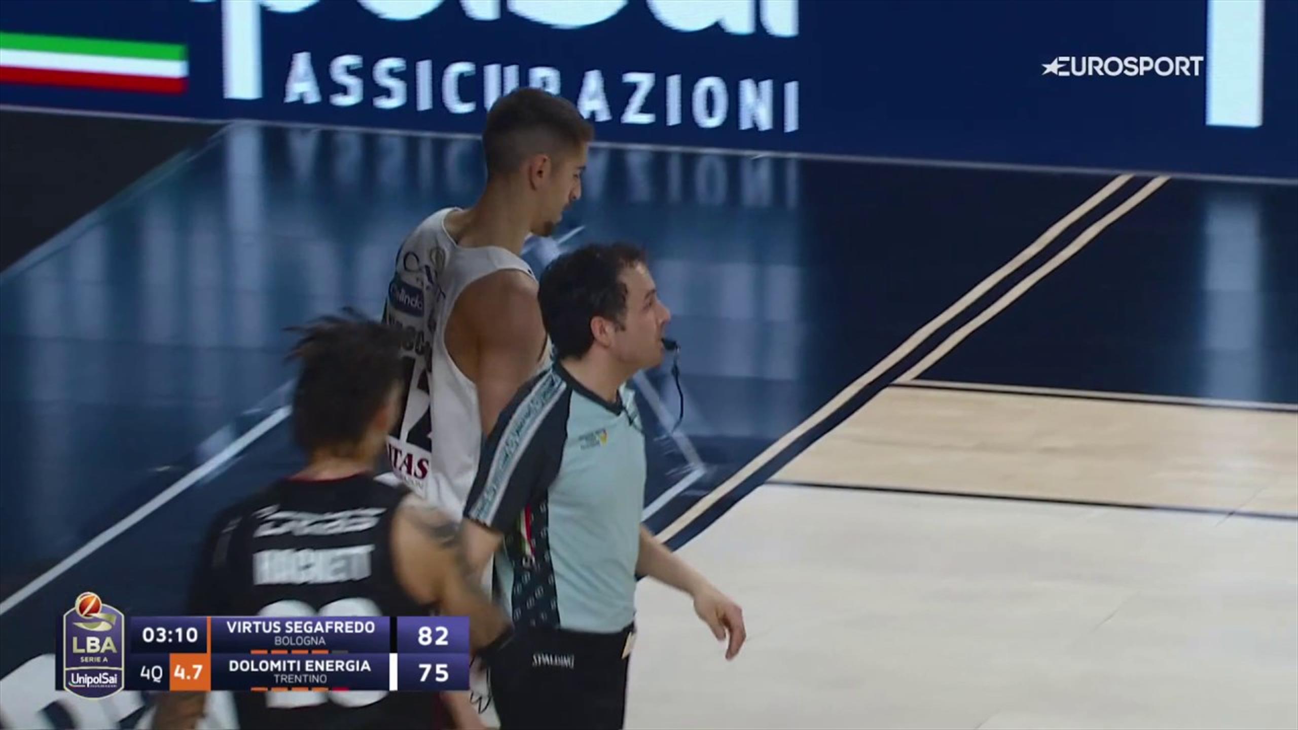 Basket Serie A, Virtus BolognaTrento il fairplay di Flaccadori che