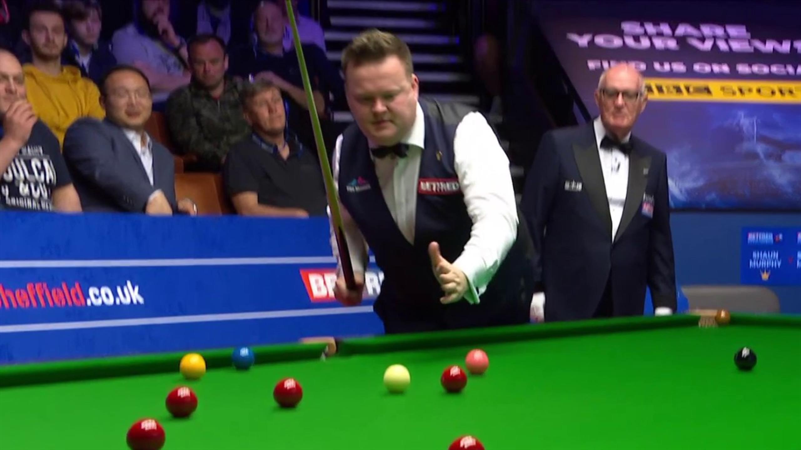 SnookerWM Shaun Murphy begeht gegen Stephen Maguire kurioses Foul an