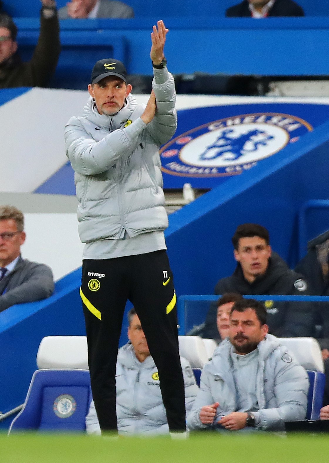 Thomas Tuchel lors de Chelsea - Arsenal en Premier League le 20 avril 2022