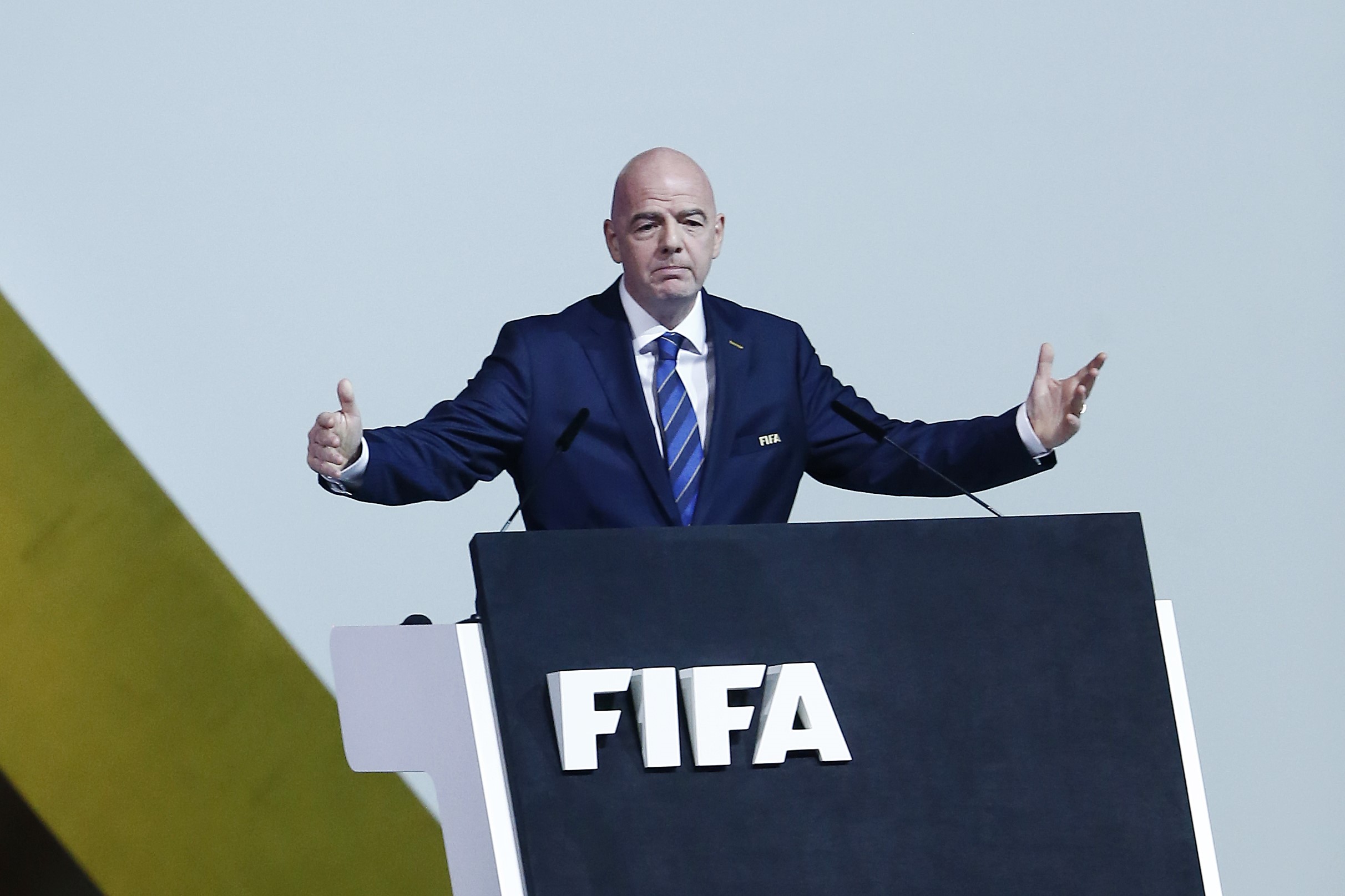 Gianni Infantino lors du congrès de la FIFA.