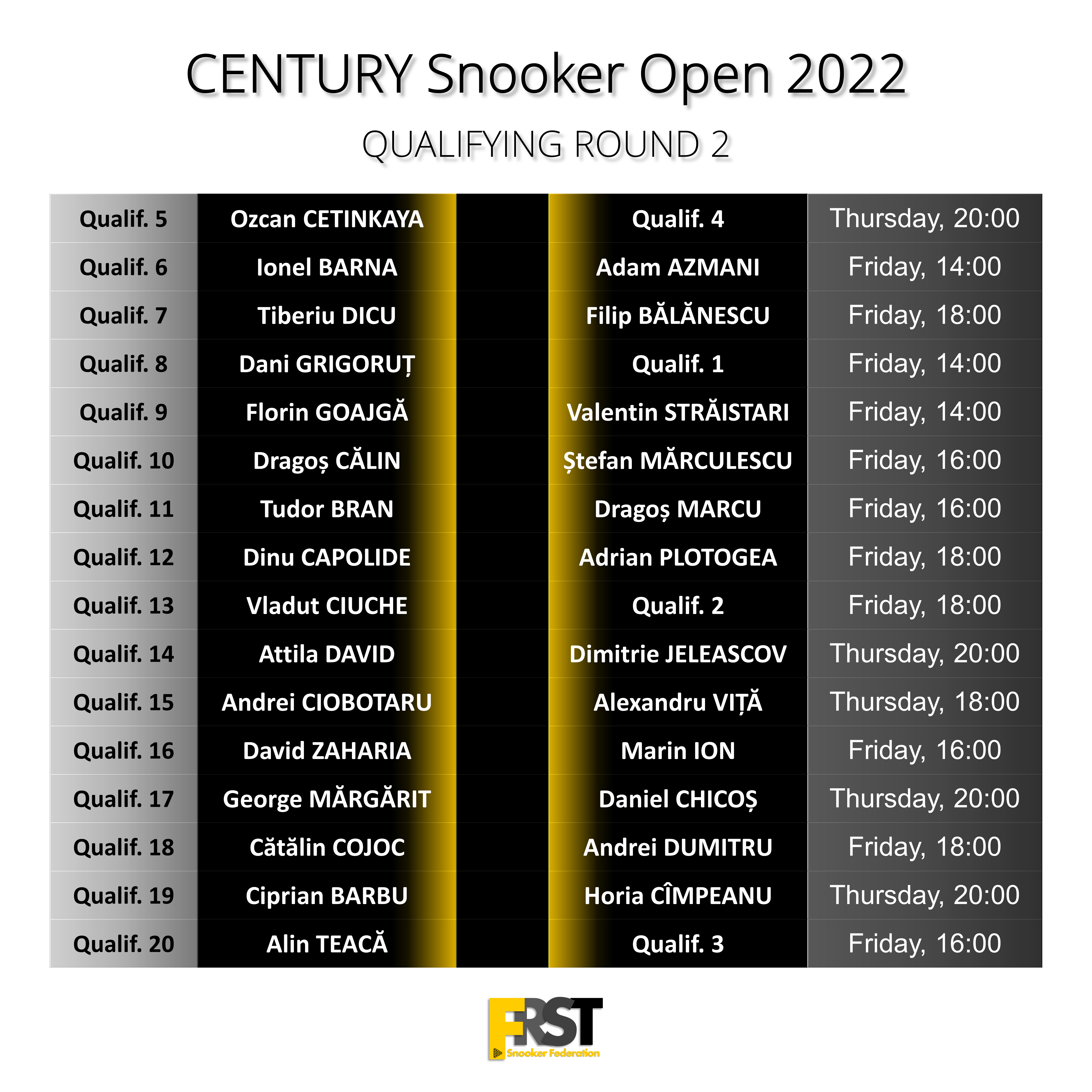 Century Snooker Open