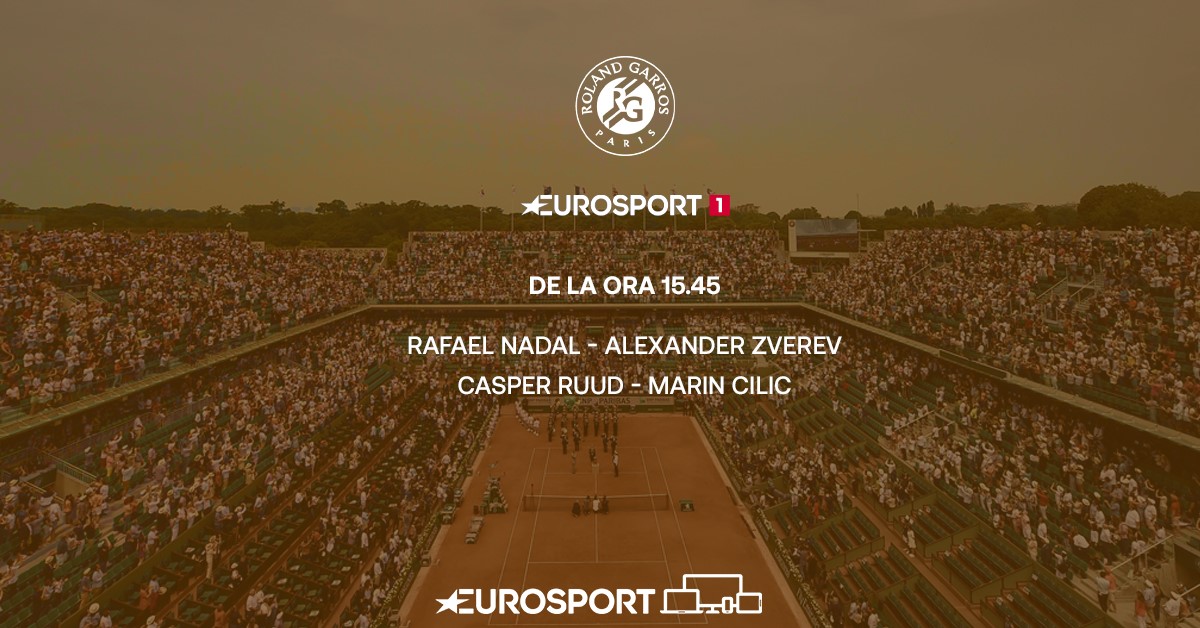 Roland Garros 2022 - 3 iunie, transmisiuni Eurosport 1