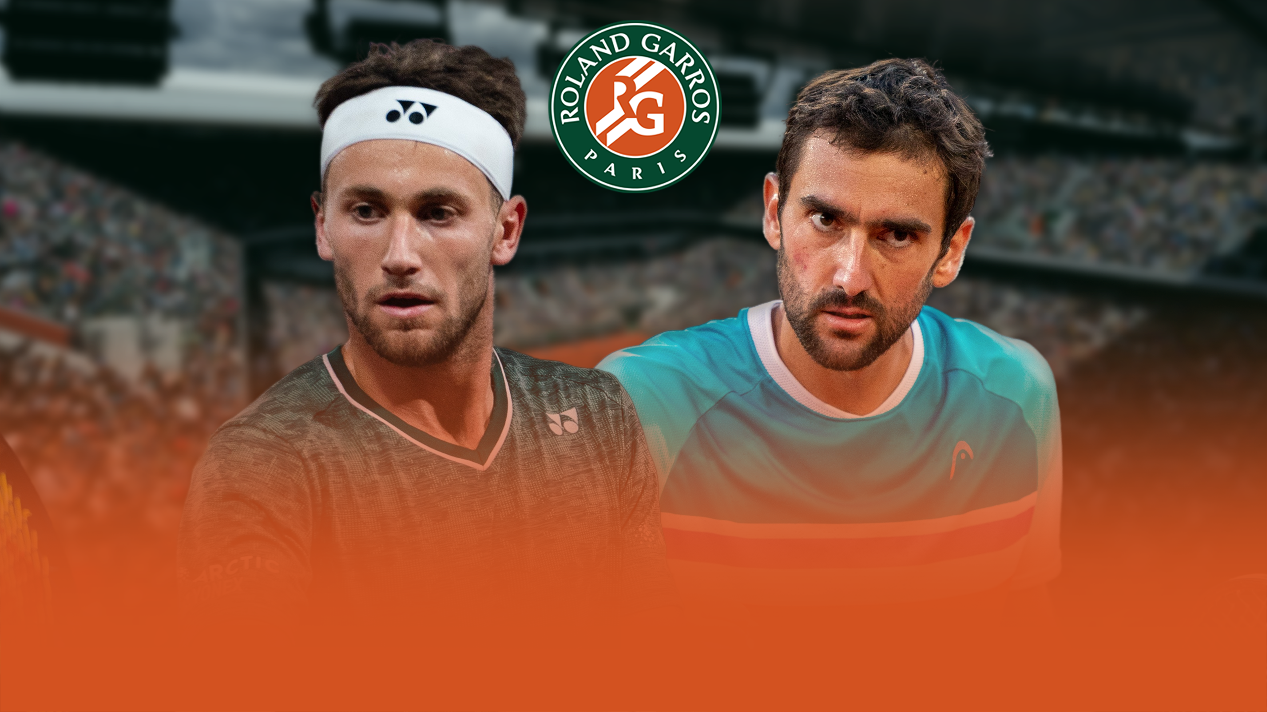 Casper Ruud v. Marin Cilic | Roland-Garros 2022, semi