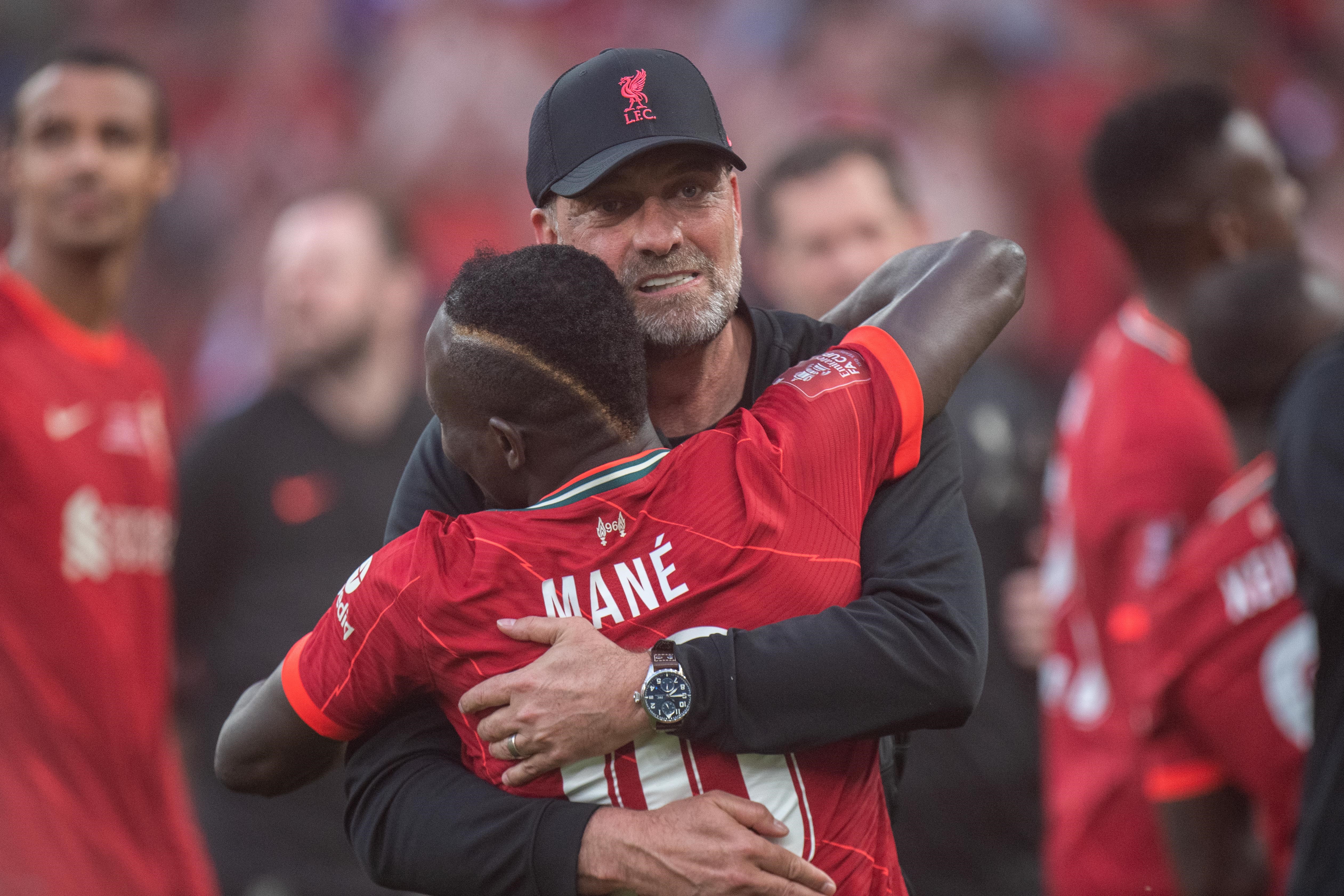 Sadio Mané und Jürgen Klopp